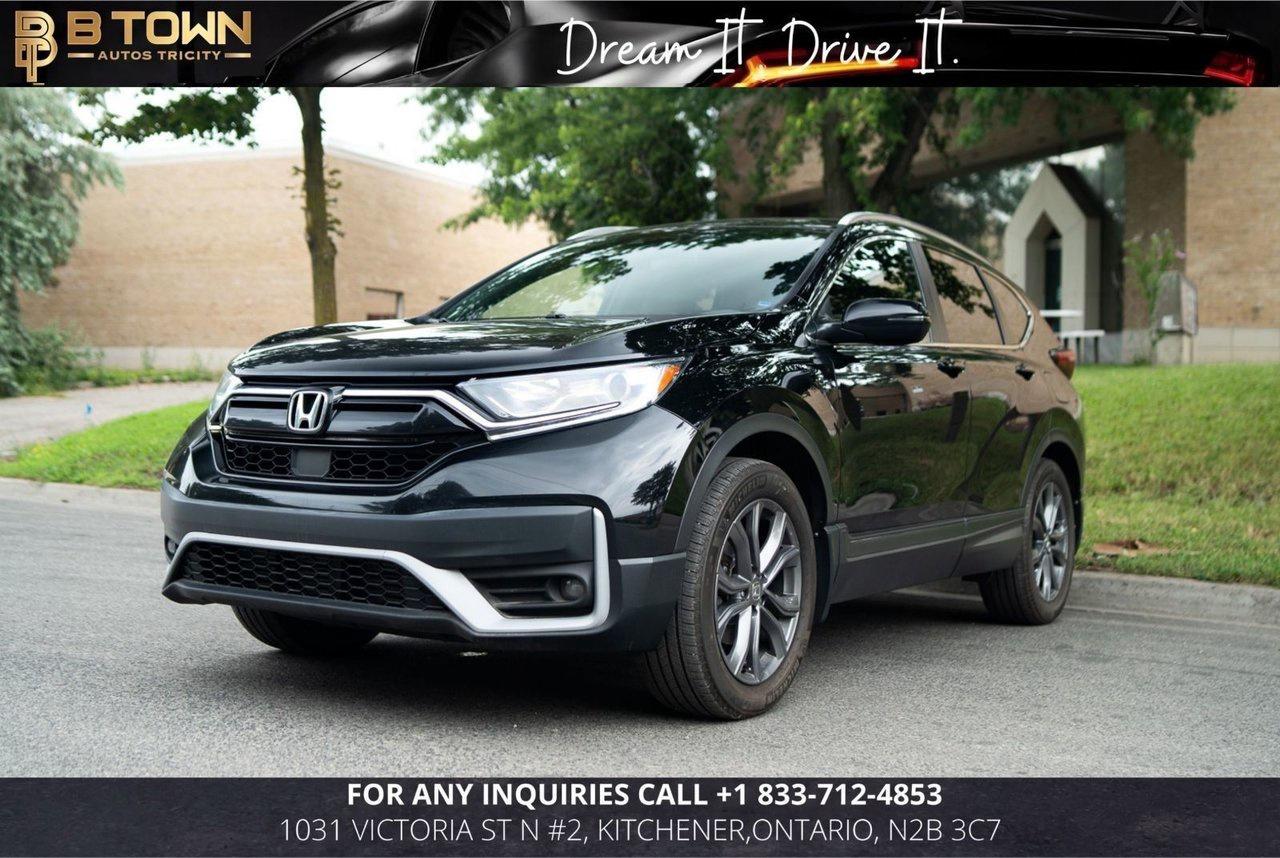 <strong>2021 Honda CR-V Sport AWD</strong>




<span>

Finished in </span><span>Black</span><span>, this </span><strong>2021 Honda CR-V Sport AWD</strong><span><strong> combines sporty styling, versatile interior space, and dependable all-weather capability</strong>. Its comfortable cabin, practical cargo area, and Honda Sensing safety technology make it an excellent SUV for commuting, family use, and longer trips.</span>







<span>Powered by a </span><strong>1.5L Turbocharged 4-Cylinder engine, paired with a CVT Automatic Transmission and Real Time All-Wheel Drive</strong><span>, the CR-V delivers responsive performance, strong efficiency, and confident traction throughout the year. With </span><span>93,527 KM</span><span>, it is ready for its next owner.</span>




<span>

<strong>Factory Options & Features:</strong></span><span>&bull; 1.5L Turbocharged 4-Cylinder Engine

&bull; CVT Automatic Transmission

&bull; Real-Time All-Wheel Drive

&bull; Sport Appearance Package

&bull; Heated Front Seats

&bull; Heated Steering Wheel

&bull; Power Driver&rsquo;s Seat

&bull; Power Moonroof

&bull; Dual-Zone Automatic Climate Control

&bull; Apple CarPlay & Android Auto

&bull; Honda Sensing Safety Suite

&bull; Adaptive Cruise Control

&bull; Lane Keeping Assist

&bull; Blind Spot Information System

&bull; Remote Start

&bull; Smart Entry with Push-Button Start

&bull; Rear View Camera

&bull; Power Tailgate

&bull; Alloy Wheels</span>







<strong>At B-Town Auto Tricity, each vehicle undergoes a comprehensive inspection to ensure exceptional quality and performance. We proudly serve customers across the Greater Toronto Area and beyond, offering competitive financing, trade-ins, and nationwide shipping.</strong>




<strong>$999* FINANCING FEES APPLY.</strong>




<strong>Special Financing price: $25,888</strong>

<strong>Cash Price: $27,388</strong>




<strong>Thank you for choosing B-Town Auto Tricity.</strong>