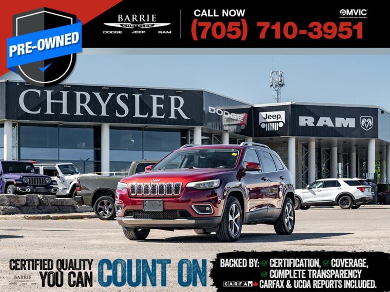 Used 2021 Jeep Cherokee Limited for sale in Barrie, ON