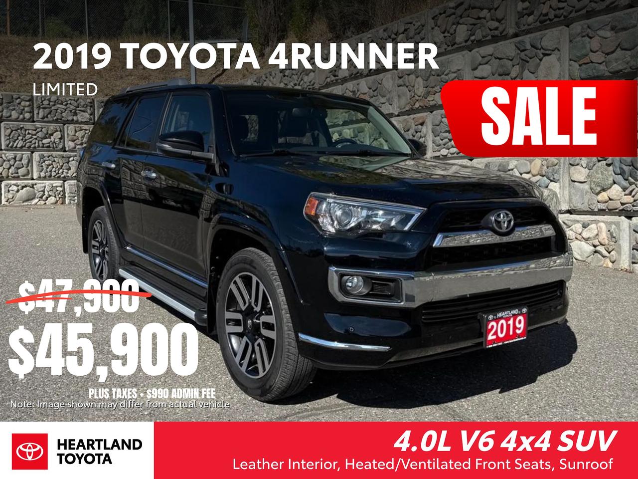 Used 2019 Toyota 4Runner Limited for sale in Williams Lake, BC