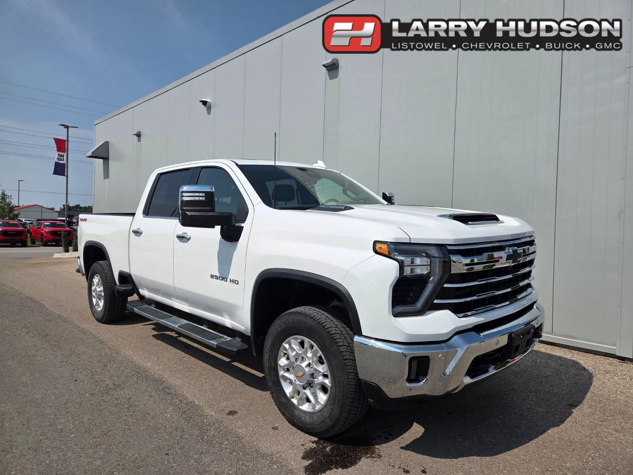 <p><span style=color:rgb( 0 , 0 , 0 )>One Owner! This Jam Packed Silverado features a Duramax 6.6L V8 Turbo Diesel Engine, Allison 10-Speed Automatic Transmission, Summit White Exterior, Jet Black Leather Interior, Powered Sunroof, Heated/ Vented Front Bucket Seats with Center Console, 10-way Powered Driver Seat, Driver Seat/ Mirror Memory Settings, Heated 2nd Row Outboard Seats, Keyless Entry, Remote Start, Push Button Start, Rear Camera Mirror, Power Sliding Rear Window, Multicolor 15 Heads Up Display, Universal Home Remote, HD Surround Vision, Front/ Rear Park Assist, Lane Keep Assist with Lane Departure Warning, Forward Collision Alert, Rear Cross Traffic Alert, Automatic Emergency Braking, Heated Leather Wrapped Steering Wheel, Adaptive Cruise Control, 13.4 Diagonal Colour Touchscreen Chevrolet Infotainment Premium 3 with Google Built-In and Navigation Capability, Apple Carplay/ Android Auto, Bluetooth, BOSE® Sound, Wireless Charging, Dual Zone Automatic Climate Control, Powered Tailgate, Power Adjustable Heated Exterior Mirrors, 2-Speed Autotrac Transfer Case, Auto Locking RR Differential, Trailering Package with Hitch Guidance and Hitch View, Stabiltrak with Trailer Sway Control And Hill Start Assist, Trailer Brake Controller, In-Vehicle Trailering App, Trailer Side Blind Zone Alert, LED Headlamps, LED Fog Lamps, Intellibeam Auto High Beam, Black Bowtie Emblems, Chrome Bumpers, Integrated Bed step, Chevytec Spray-On Bedliner, 18 Machined Aluminum Wheels, Onstar Services Available, Onstar 4G LTE Wi-Fi Hotspot Capable, SiriusXM Satellite Radio Services Available.</span></p><p></p><p><span style=color:rgb( 34 , 34 , 34 )><em>The Larry Hudson Group is a family run automotive organization that has enjoyed growth for over 42 years of business. We have a great selection of new inventory and what we feel are the best reconditioned used cars in Ontario. Hudsons NEED your trade. We can offer you top market value for your current vehicle. Please come and partake in a great buying experience with the Larry Hudson Group in Listowel. FREE CarFax report available with every used vehicle!</em></span></p>