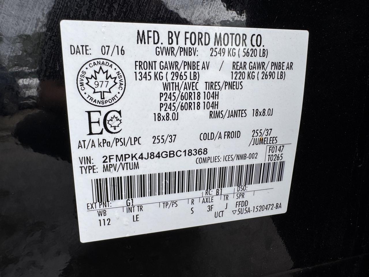 2016 Ford Edge SEL Photo