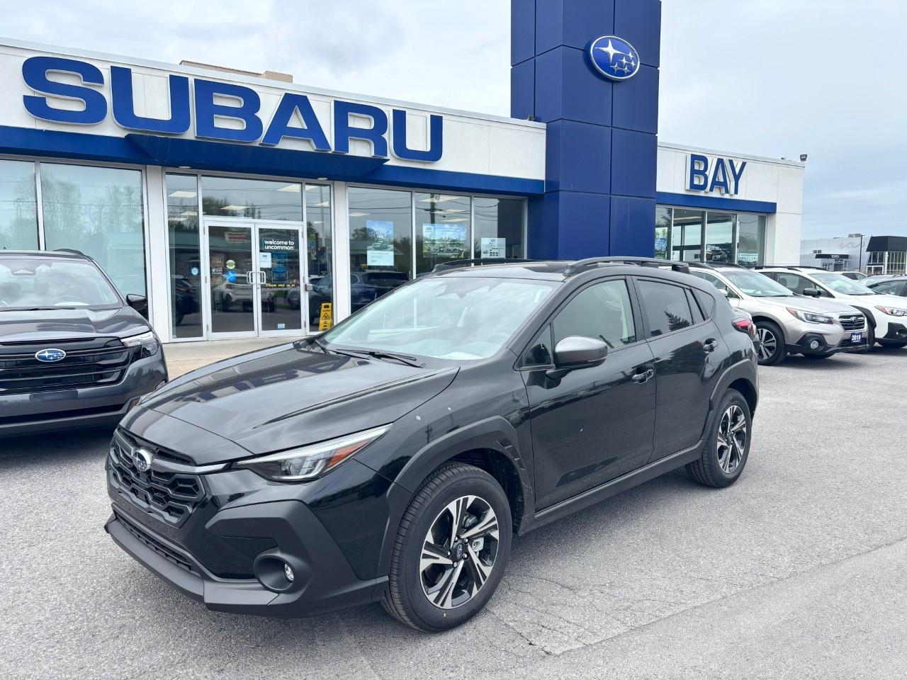 <p>Price includes all fees and taxes, and the following installed accessories: Rear Bumper Cover, Security Package and Wheel Lock Kit, HST and licensing fees are extra.</p><p> </p><p>Use this link to view the brochure for the Crosstrek – <a target=_blank rel=noopener noreferrer nofollow href=https://joom.ag/k5vd><u>https://joom.ag/k5vd</u></a>.</p><p> </p><p>Crosstrek Touring features include, 17-inch aluminum alloy wheels, 5-spoke, two-tone with machined finish, LED fog lights, Heated front seats and leather wrapped heated steering wheel, an 11.6-inch touch-screen infotainment system with wireless Apple CarPlay® and Android Auto™ functionality, 6 speakers and SiriusXM® Satellite Radio with Travel Link® (subscription required), Subaru Rear/Side Vehicle Detection System (SRVD) and MySubaru® Connected Services.</p><p> </p><p>Call us today to book your test drive, and, while you are visiting, ask our Sales Team about Subaru’s lease and finance options.</p><p> </p><p>All new Subaru vehicles come with a new vehicle limited warranty. Our warranties include 3 years unlimited mileage of roadside assistance, 3 years or 60,000 kms (which ever comes first) of comprehensive coverage as well as coverage on the powertrain and major components for 5 years or 100,000 kms, which ever comes first.</p><p> </p><p>Ask our sales team about our extended warranty coverage that is available and can be tailored to meet your driving needs.</p>