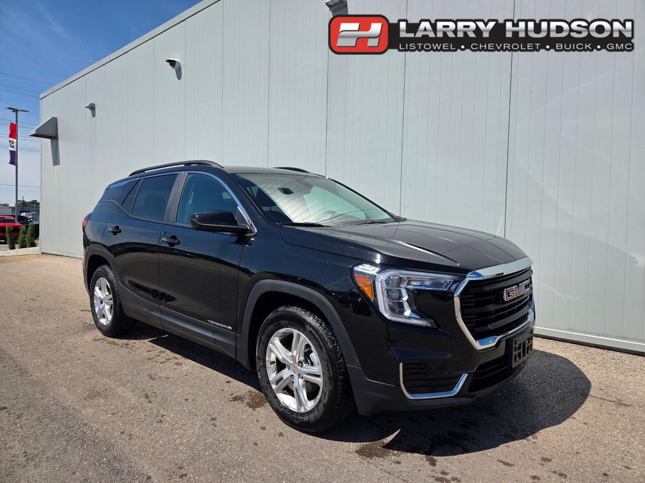 <p><span style=color:rgb( 0 , 0 , 0 )>This Terrain SLE features a 1.5L L4 Turbo DOHC Engine, 9-Speed Automatic Transmission, All Wheel Drive, Ebony Twilight Metallic Exterior. Jet Black Cloth Interior, Heated Front Bucket Seats, 8-way Powered Driver Seat with Power Adjustable Lumbar Support, 4-way Manually Adjustable Passenger Seat, Flatfolding Passenger Seat, Driver Shift Controls, Rear 60/40 Split Folding Bench Seats, Keyless Entry, Remote Start, Push Button Start, HD Rear Vision Camera, Lane Keep Assist with Lane Departure Warning, Forward Collision Alert, Automatic Emergency Braking, Stabiltrak Stability Control System with Traction Control, Urethane Steering Wheel with Mounter Audio Controls, Cruise Control, 7 Diagonal Colour Touch Screen GMC Infotainment System, Apple Carplay/ Android Auto, Bluetooth, 6-Speaker Audio System, Auxiliary Input, Teen Driver Settings, Automatic Climate Control, Rear Manual Liftgate, Power Adjustable Heated Exterior Mirrors, Intellibeam Auto High Beams, LED Headlamps, LED Taillamps, Black Luggage Rack Side Rails, Tire Pressure Monitoring System, 17 Chrome Aluminum Wheels, Onstar Services Available, Onstar 4G LTE Wi-Fi Hotspot Capable, SiriusXM Satellite Radio Services Available.</span></p><p></p><p><span style=color:rgb( 0 , 0 , 0 )><em>*Former Rental.</em></span></p><p></p><p><span style=color:rgb( 0 , 0 , 0 )><em>The Larry Hudson Group is a family run automotive organization that has enjoyed growth for over 42 years of business. We have a great selection of new inventory and what we feel are the best reconditioned used cars in Ontario. Hudsons NEED your trade. We can offer you top market value for your current vehicle. Please come and partake in a great buying experience with the Larry Hudson Group in Listowel. FREE CarFax report available with every used vehicle!</em></span></p>