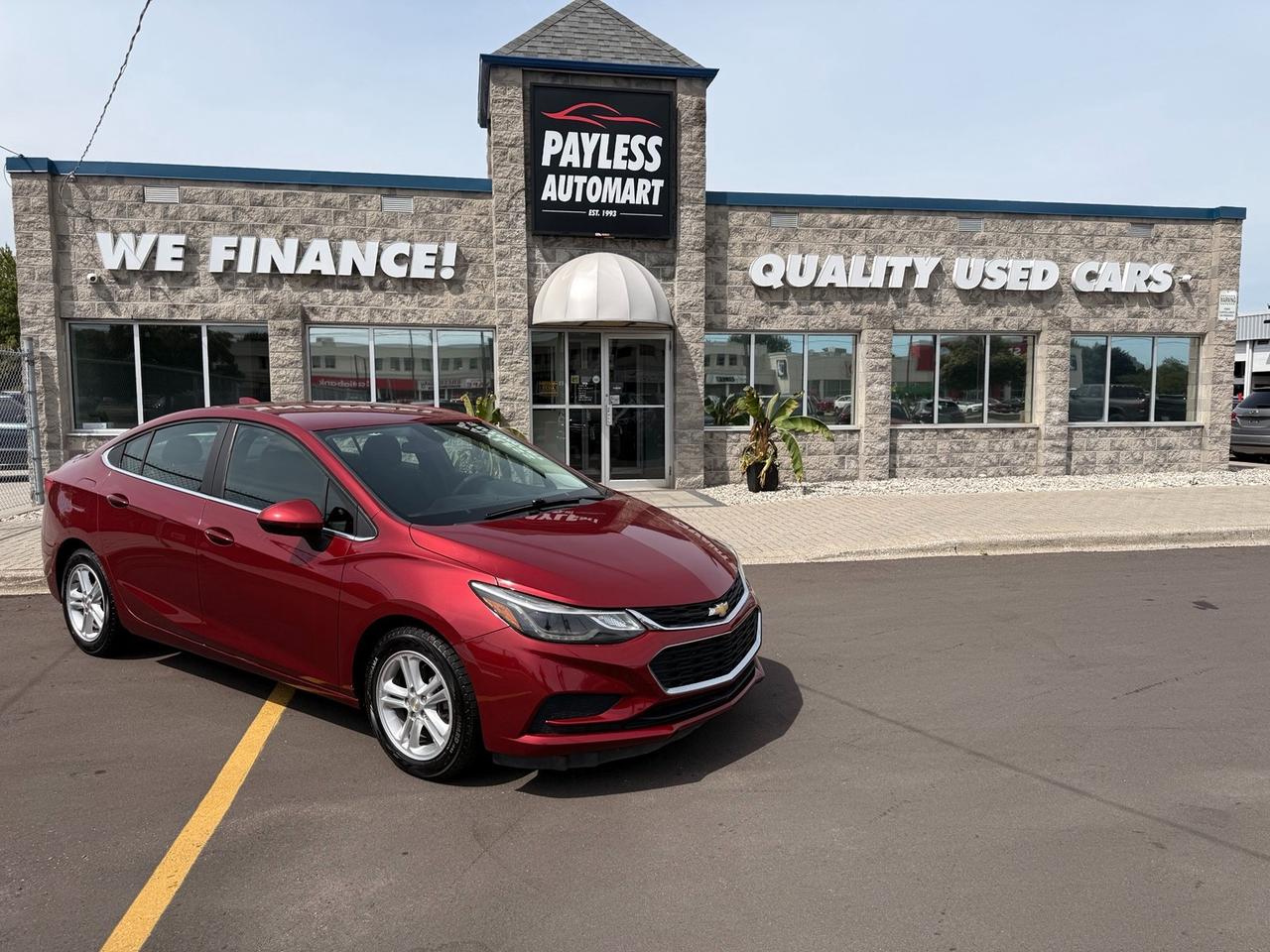 Used 2017 Chevrolet Cruze LT AUTO for sale in Sarnia, ON