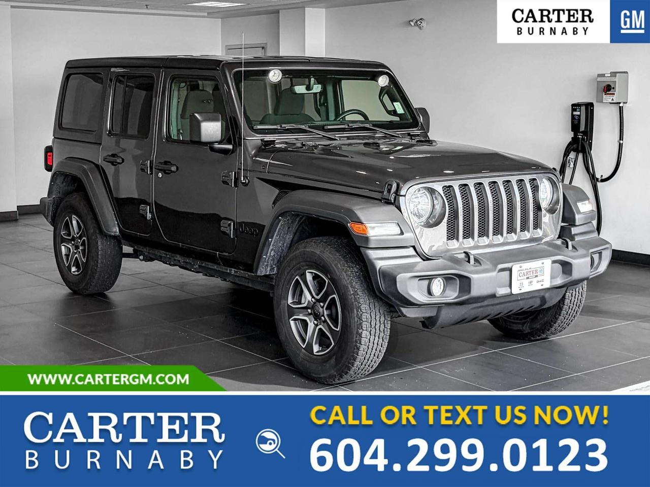Used 2023 Jeep Wrangler SPORT S 4WD | 3.6L ENG/LTHR STEERING/PWR MIRRORS for sale in Burnaby, BC