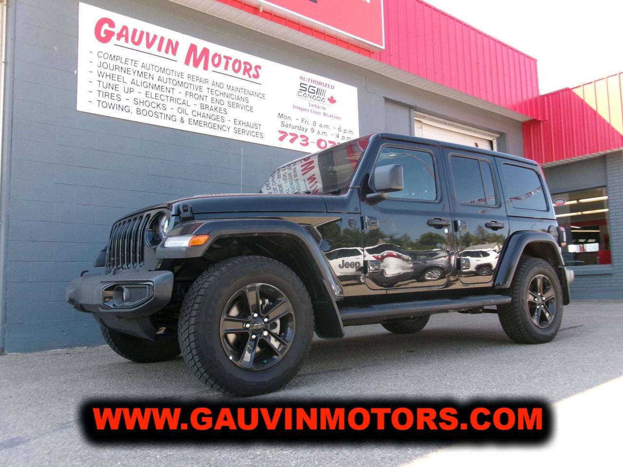 Used 2021 Jeep Wrangler Unlimited Altitude Sahara Loaded Leather Nav for sale in Swift Current, SK