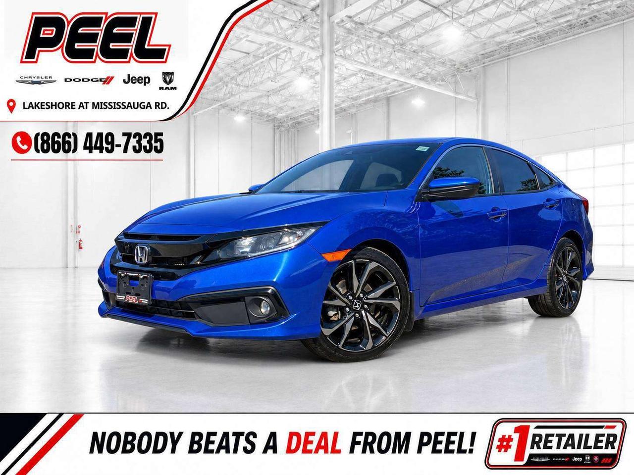 Used 2020 Honda Civic Sport Sedan | Sunroof | SafetyTech | CarPlay | FWD for sale in Mississauga, ON