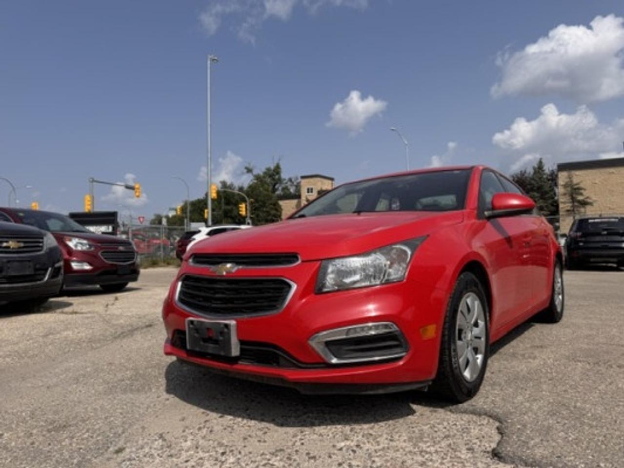 <p >Auto Save (Dealer # 1747)</p>
<p >2015 CHEVY CRUZE LT , FWD</p>
<p >1.4 l TURBO ENGINE 191,706 KM</p>
<p >&nbsp;</p>
<p >**Clean Title**</p>
<p >**Manitoba Safety**</p>
<p >&nbsp;</p>
<p >FEATURES:</p>
<p >5 PASSENGER</p>
<p >AIR CONDITIONING&nbsp;</p>
<p >AM/FM/CD</p>
<p >BLUETOOTH</p>
<p >CRUISE CONTROL</p>
<p >BACK UP CAMERA</p>
<p >POWER LOCKS</p>
<p >POWER STEERING</p>
<p >POWER WINDOWS</p>
<p >TRACTION CONTROL</p>
<p >&nbsp;</p>
<p >Asking $5 999+ taxes</p>
<p >** Warranty Available **</p>
<p >&nbsp;</p>
<p >Call (204)-774-8900 or (204)-999-9500</p>
<p >Located 6 mins away from Polo Park Mall</p>
<p >1450 Notre Dame Ave, Winnipeg, Manitoba</p>
<p >www.autosavewpg.com</p>
<p >&nbsp;</p>
<p >While all information is believed to be accurate on this page, please verify any information in question with an Auto Save sales representative. Auto Save is not liable for any errors or omissions.</p>