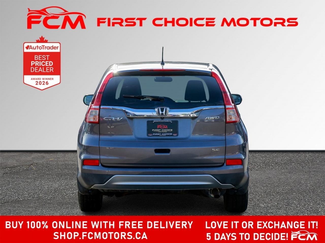 2016 Honda CR-V SE AWD | FULLY CERTIFIED WITH WARRANTY Photo