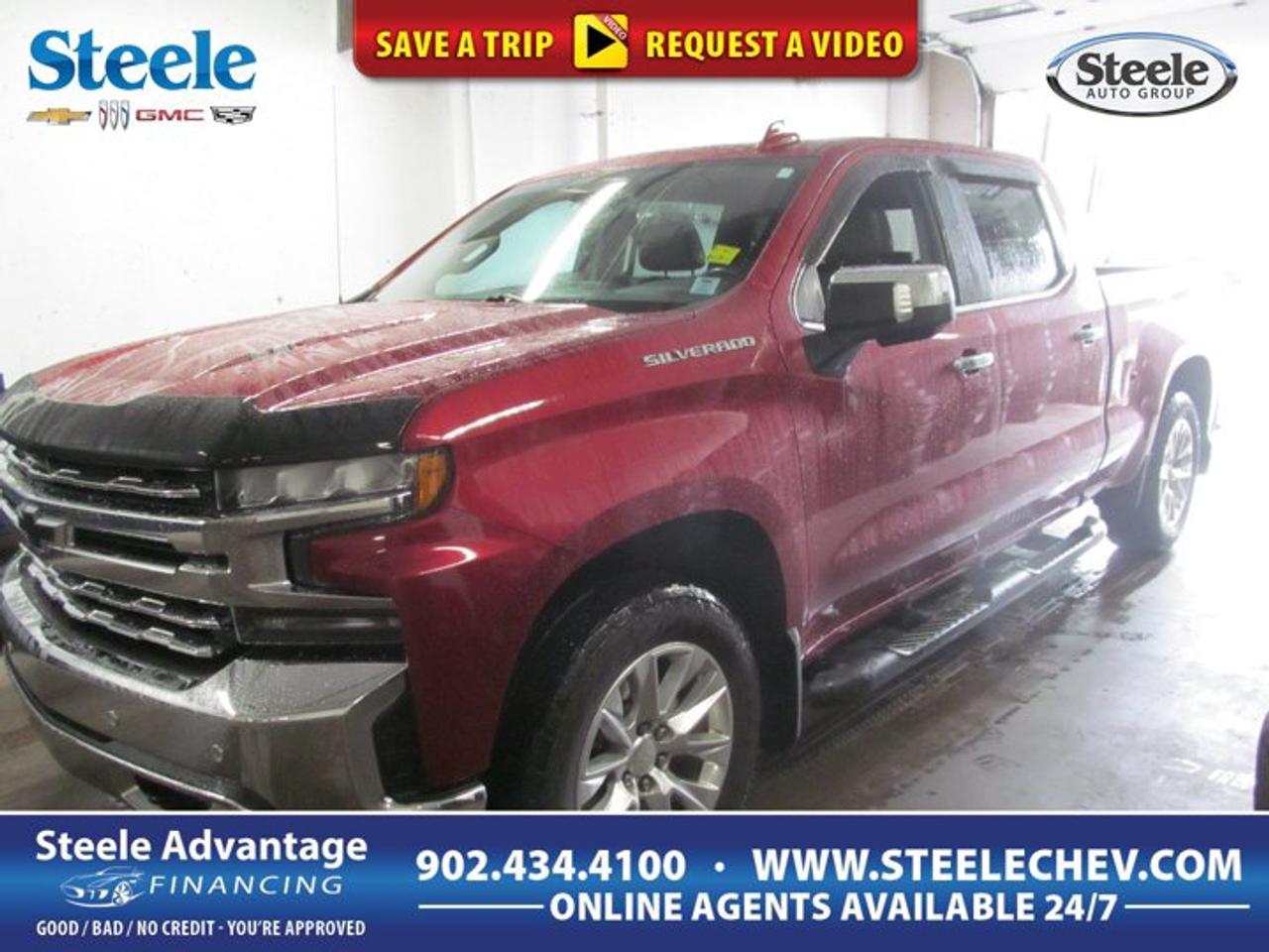 Finished in bold Red with a Black interior, this 2019 Chevrolet Silverado 1500 LTZ brings full-size truck strength, V8 power, and everyday comfort together in one well-equipped package. Offered by Steele Chevrolet Buick GMC in Dartmouth, this four-door pickup is built for drivers who need real capability without giving up refinement.With 83,376 km on the odometer, this used 2019 Chevrolet Silverado 1500 LTZ is powered by a 6.2-litre gas V8 engine and paired with an automatic transmission. Its 4-wheel drive system adds confidence in changing Maritime weather, while the included steps and Tow/Haul Mode make this truck even more practical for work, towing, and weekend use.FEATURES OF THE Silverado 1500 LTZPowerful 6.2-litre V8 gas engineAutomatic transmission for smooth power delivery4-wheel drive for added tractionSide steps for easier cabin accessADVANCED SAFETY FEATURESFour-wheel drive adds slippery-road confidenceStrong truck stance supports road stabilityLarge cabin design improves outward visibilityFour-door layout helps passenger entryPERFORMANCE AND EFFICIENCY6.2-litre V8 delivers strong accelerationAutomatic transmission shifts smoothly under loadTow/Haul Mode supports heavier pullingGas engine suits long-distance travelCOMFORT AND CONVENIENCEFour full doors ease daily accessSide steps help entry and exitBlack interior offers a clean lookSpacious cabin suits work and travelTECHNOLOGY AND CONNECTIVITYClear driver controls support easy operationAutomatic transmission simplifies city drivingTow/Haul Mode adjusts driving responseInstrumentation keeps key data visibleTRUCK FEATURESTow/Haul Mode helps manage trailer loads4-wheel drive supports rough conditionsPickup design handles work gear easilyV8 power suits towing demands wellCARGO SPACEOpen bed supports bulky cargo needsTruck box suits tools and suppliesCabin offers room for personal itemsFour-door design adds interior flexibilityAWARDS & RECOGNITIONSBest Buy Award, The Car Guide, 2019Best Full-Size Pickup, Auto123.com, 2019WHAT OTHER OWNERS LIKEStrong V8 power for towing confidenceComfortable ride for a full-size truckUseful four-door cabin practicality dailyConfident traction in poor weatherThe 2019 Chevrolet Silverado 1500 LTZ is a smart choice for drivers who want a truck that feels ready for both hard work and daily life. The 6.2-litre V8 is a major highlight, delivering the kind of strong, effortless power many truck buyers want for towing, highway passing, and hauling heavier loads. Paired with an automatic transmission, it gives this pickup smooth response in town and steady strength on the highway.This used 2019 Chevrolet Silverado 1500 LTZ also benefits from 4-wheel drive, an important feature for drivers in Dartmouth and across Atlantic Canada. Rain, snow, slush, and gravel roads are easier to manage with extra traction available when conditions turn rough. That added confidence can make a big difference during winter commutes, cottage trips, and jobsite travel.The included side steps add daily convenience and make it easier to get in and out of the cabin. That is especially useful in a full-size pickup with a higher ride height. Tow/Haul Mode is another valuable feature, helping the truck respond better when pulling extra weight by adjusting shift behaviour for more controlled performance.Inside, the Black interior gives the cabin a clean and upscale feel. The four-door layout makes this truck practical for passengers, family use, or carrying gear securely inside the cab. Whether you need a capable pickup for towing, a dependable truck for seasonal driving, or a powerful V8 model with a more refined character, this Silverado stands out for the right reasons.This 2019 Chevrolet Silverado 1500 LTZs VIN is: 1GCUYGEL9KZ372814 .