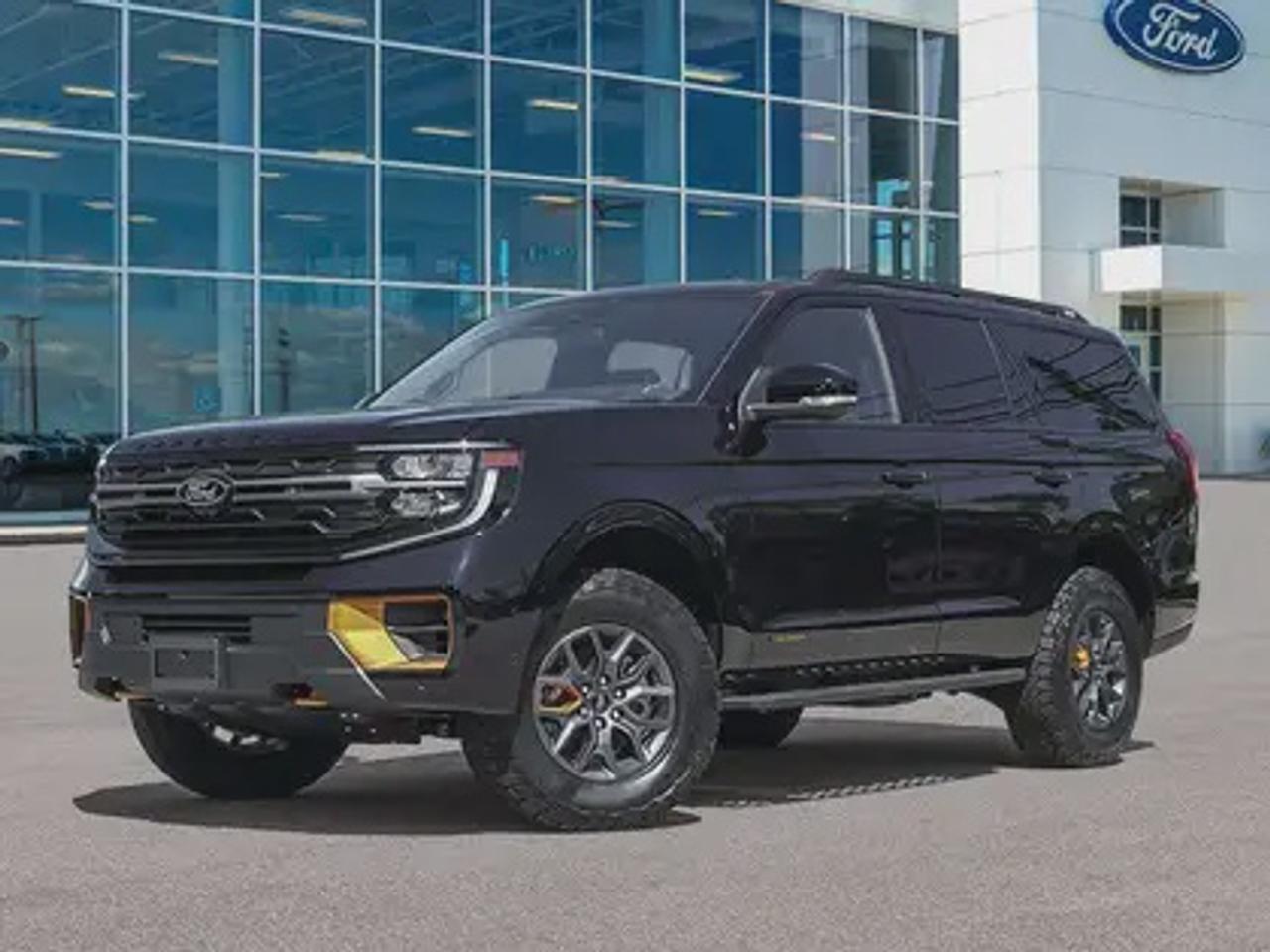 The 2026 Ford Expedition Tremor 501A 4WD shines in Agate Black, this premium SUV is powered by a robust 3.5L EcoBoost High Output engine paired with a 10-speed automatic transmission. With 440 horsepower and 510 lb-ft of torque, it delivers dynamic performance, giving a highway/city fuel economy of 13.3L/100km (21 Miles per gallon).

Key Features:
Ford Co-Pilot360® Active 2.0
Heated Front Seats & Rear Seats
Selectable Drive Modes
Modified Higher Ride Suspension
Running Boards
Heavy-Duty Trailer Tow
18 x 8.5 Dark Carbonized Grey Painted Aluminum
Leather Trimmed with Perforated Seat Inserts
B&O® Sound System by Bang & Olufsen
360-Degree Zone Lighting
Power Panoramic Vista Roof® with Power Shade
Front Row 10-way Power Driver & 8-way Power Passenger
Rain Sensing Wipers 
Pro Power Onboard  400 W
LED Taillamps
Power Liftgate
Memory Driver Seat
Engine Block Heater

Bennett Dunlop Ford, proudly serving Regina for over 40 years, is conveniently located at 770 Broad Street. With over 3,500 Google reviews, our reputation reflects our commitment to providing a fast, easy, and enjoyable vehicle-buying experience. We eliminate the hassle with no admin or documentation fees, transparent upfront pricing that lets you shop with total confidence. But were more than just a dealershipwere driven to make a difference by supporting local community initiatives and events that matter to you. Visit Bennett Dunlop Ford today and experience why were Reginas trusted choice for quality vehicles, exceptional service, and a genuine commitment to driving change in our community!