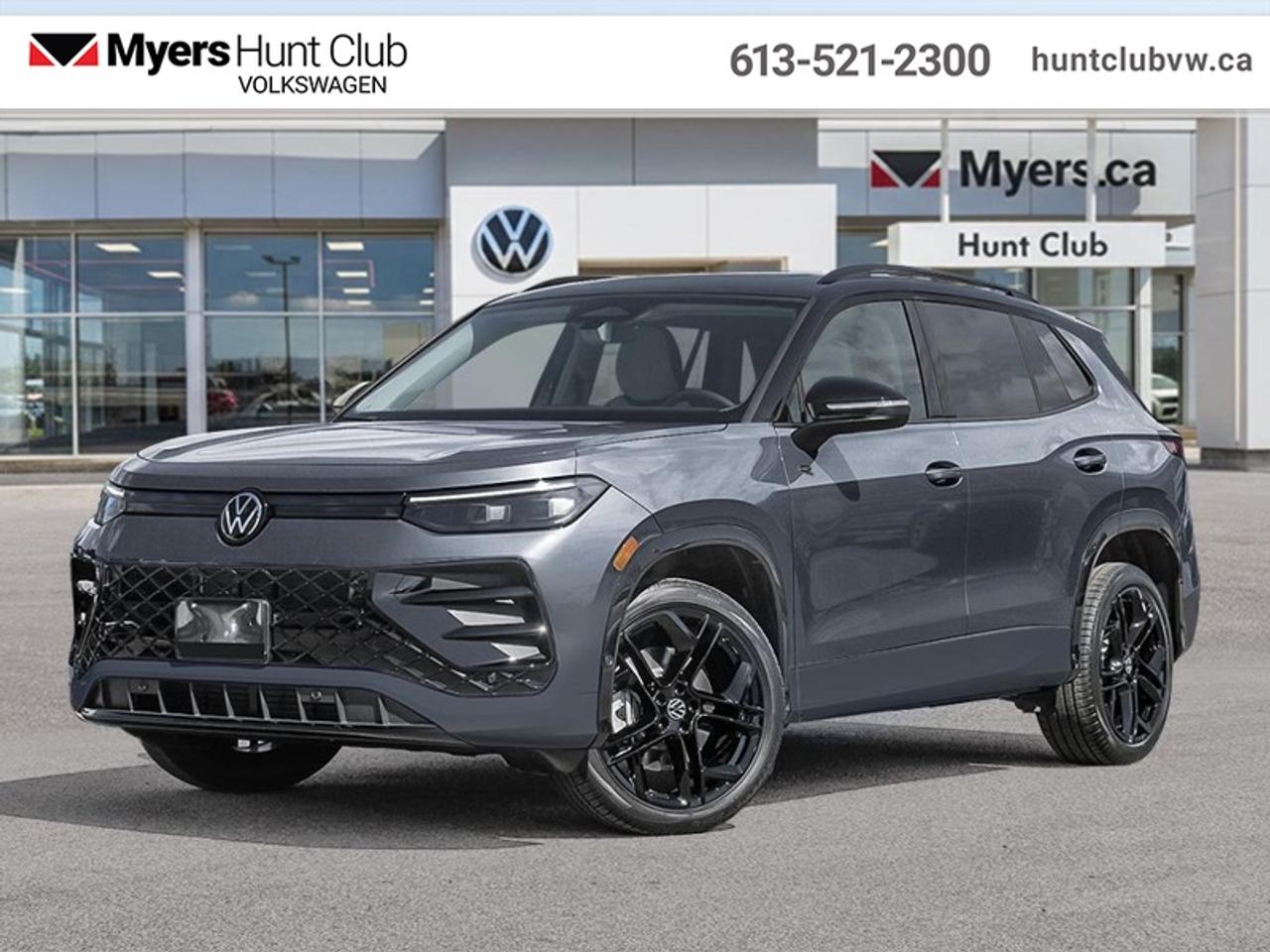 <b>Sunroof,  Power Liftgate,  Wireless Charging,  Heated Seats,  Heated Steering Wheel!</b><br> <br> The 2026 Volkswagen Tiguan adapts smoothly from daily commutes to weekend adventures thanks to its smart usability and sophisticated build.<br> <br>From the outside, the 2026 Volkswagen Tiguan makes a bold impression with its upright proportions, sharp body lines and modern lighting elements that reflect Volkswagens evolving design language. Inside, the cabin highlights quality materials, intuitive connectivity and seating designed to comfortably accommodate passengers and gear. With its refined look, intelligent features and Volkswagens reputation for engineering, the Tiguan delivers a well-balanced and engaging compact SUV experience.<br> <br>This Platinum Grey Metallic With Black Roof SUV has an Automatic transmission and is powered by a 201HP 2.0L 4 Cylinder Engine. <br> <br> Our Tiguans trim level is Comfortline R-Line Black Edition. This trim rewards you with a dual-panel sunroof and blacked out exterior styling, along with other standard features like heated front seats with a heated steering wheel, a power liftgate for rear cargo access, adaptive cruise control, remote engine start, wireless device charging, and a 12.9-inch infotainment screen with wireless Apple CarPlay and Android Auto. Safety features also include lane keep assist with lane departure warning, collision mitigation, blind spot alert, and front and rear parking sensors. This vehicle has been upgraded with the following features: Sunroof, Power Liftgate, Wireless Charging, Heated Seats, Heated Steering Wheel, Adaptive Cruise Control, Remote Start.<br><br> <br>To apply right now for financing use this link: <a href=https://www.huntclubvw.ca/financing-request/ target=_blank>https://www.huntclubvw.ca/financing-request/</a><br> <br/>Incentives expire 2026-08-31. See dealer for details. <br><br>At Myers Hunt Club Volkswagen, our focus is customers like you. Our dedicated service, parts, and sales team are here to make your automotive experience a special one. We are very proud of our achievements and awards over the last 25 years and are committed to providing the same great service to our present and future customers. If youre looking for a vehicle, Myers Hunt Club Volkswagen is your destination for new, used, and certified pre-owned Volkswagen vehicles as well as other makes and models. Whatever your needs, we can help you here at Myers Hunt Club Volkswagen. </br><br> Come by and check out our fleet of 40+ used cars and trucks and 120+ new cars and trucks for sale in Gloucester.  o~o
