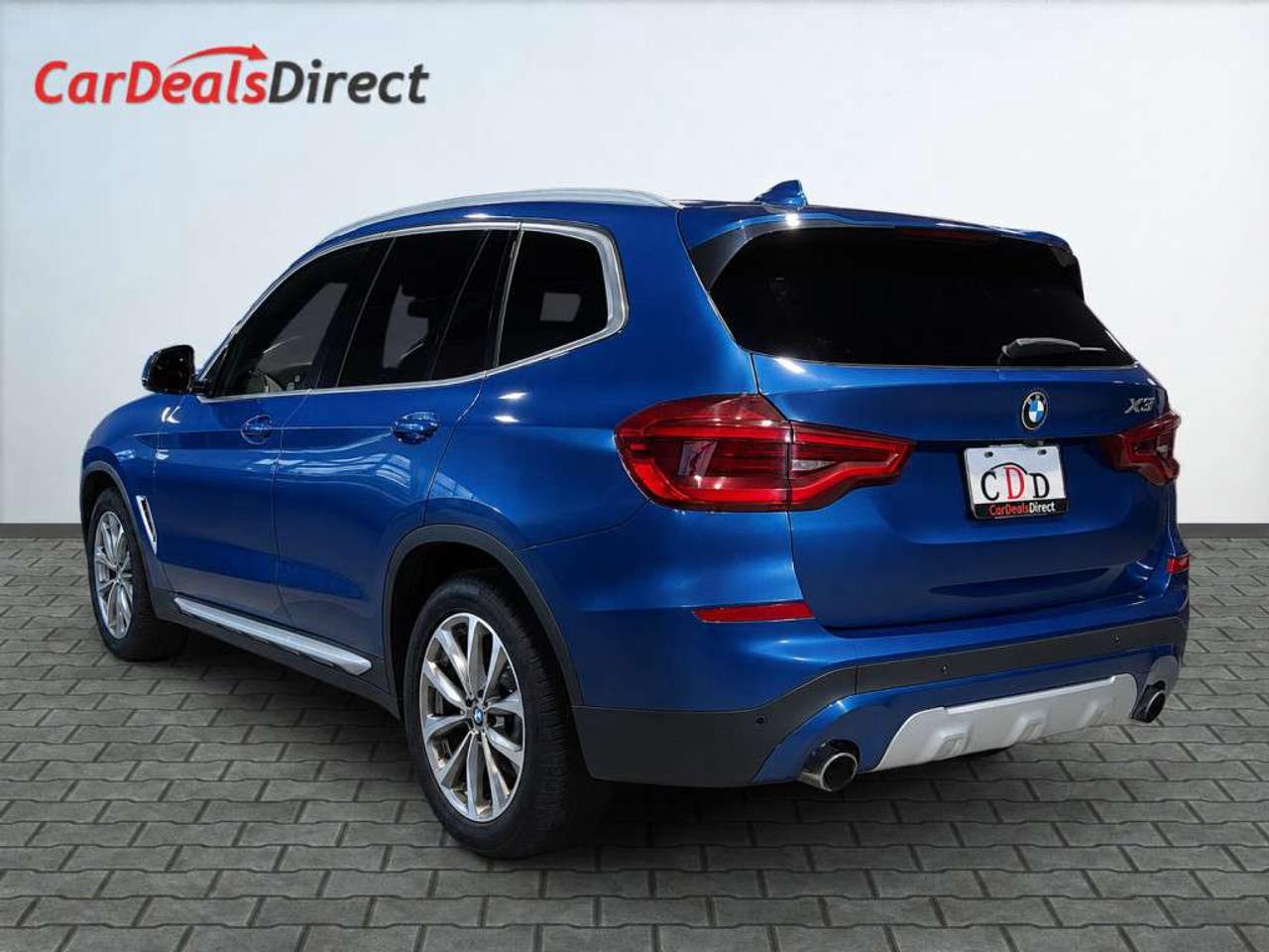 2018 BMW X3 xDrive30i AWD  Phytonic Blue Metallic on Mocha Vernasca Leather   Sun/Panoramic roof   NAVI   Heated Seats  Apple CarPlay Photo4