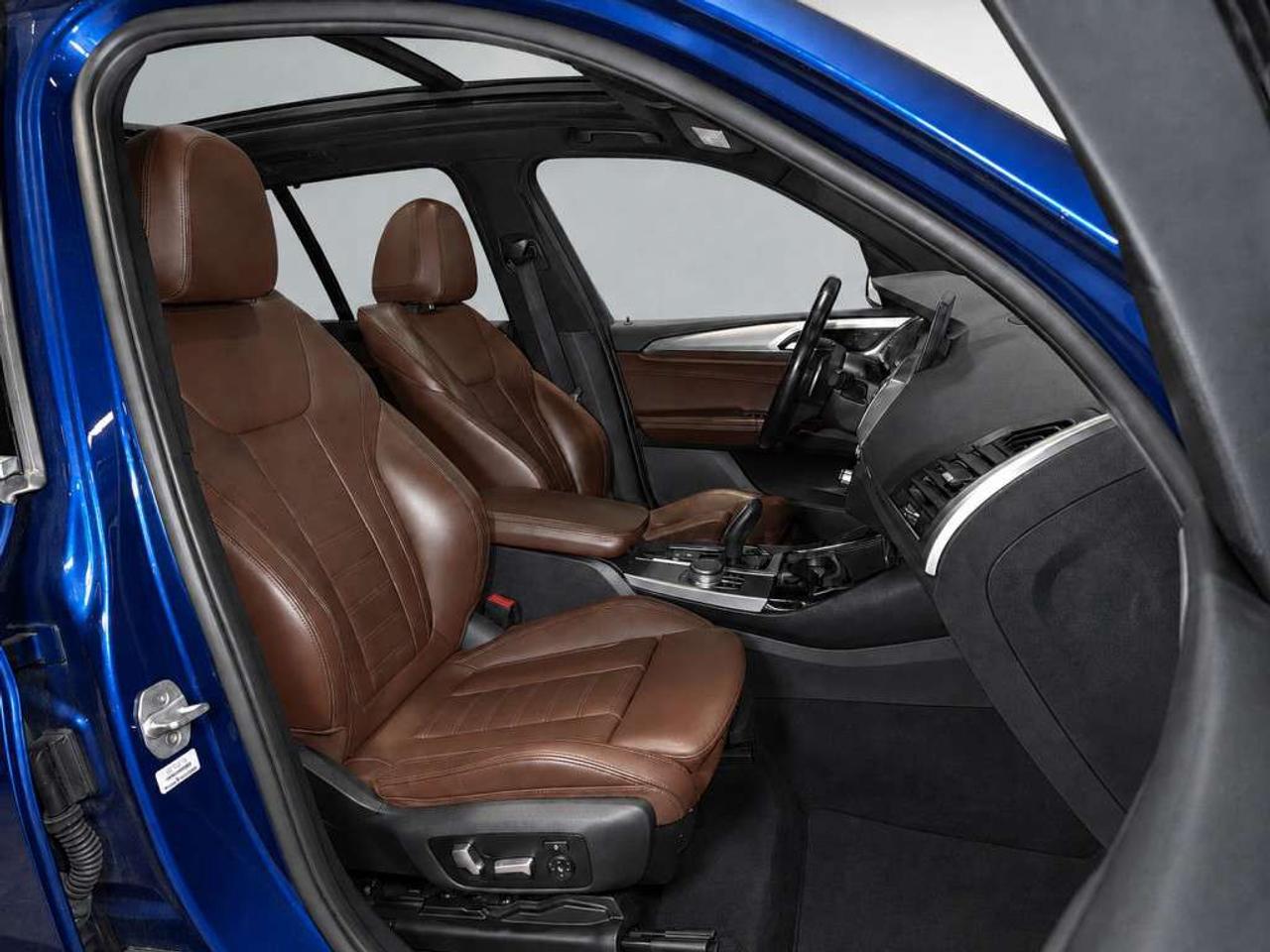 2018 BMW X3 xDrive30i AWD  Phytonic Blue Metallic on Mocha Vernasca Leather   Sun/Panoramic roof   NAVI   Heated Seats  Apple CarPlay Photo