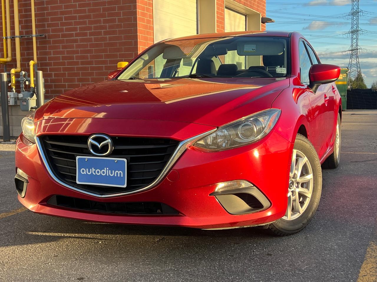 Red 2015 Mazda MAZDA3 Sedan  Automatic