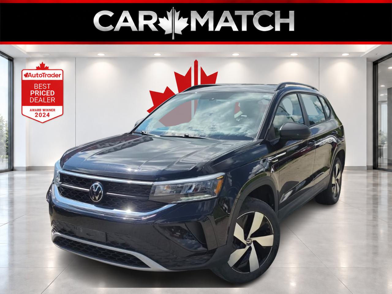 Black 2023 Volkswagen Taos SUV / Crossover All-Wheel Drive Automatic