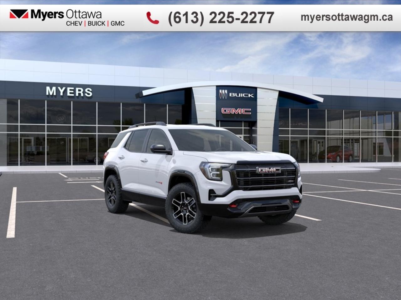 This versatile crossover makes a powerful statement with its squared-off silhouette, commanding grille, and signature lighting that reflects a professional grade character.<br> <br>The 2027 GMC Terrain presents a dignified and assertive exterior, characterized by its tall, athletic proportions, striking LED signatures, and a refined yet rugged profile. The interior cabin serves as a tech-forward sanctuary, featuring premium materials and an intuitive layout designed to prioritize the comfort of both the driver and their guests. Perfectly balancing a bold, adventurous spirit with the upscale amenities of a premium lounge, this SUV delivers a prestigious and dependable ownership experience that stands out in any setting.<br> <br>This Summit White SUV has an Automatic transmission and is powered by a 175HP 1.5L 4 Cylinder Engine. This vehicle has been upgraded with the following features: Technology Package II, Convenience Group.<br><br> <br>To apply right now for financing use this link: <a href=https://creditonline.dealertrack.ca/Web/Default.aspx?Token=b35bf617-8dfe-4a3a-b6ae-b4e858efb71d&Lang=en target=_blank>https://creditonline.dealertrack.ca/Web/Default.aspx?Token=b35bf617-8dfe-4a3a-b6ae-b4e858efb71d&Lang=en</a><br> <br/><br><br> Come by and check out our fleet of 30+ used cars and trucks and 160+ new cars and trucks for sale in Ottawa.  o~o