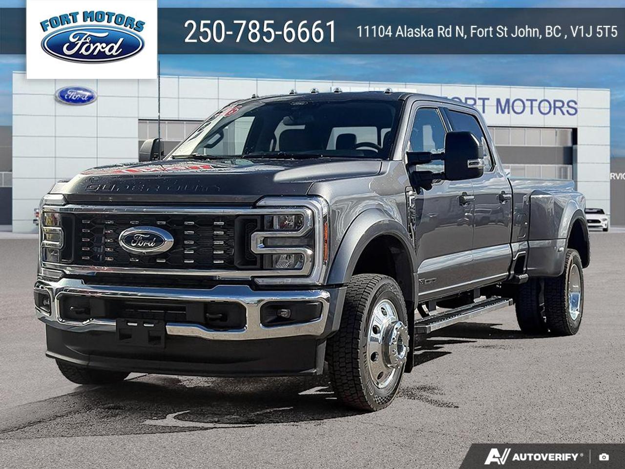 Gray (Carbonized Grey) 2026 Ford F-450 Super Duty Pickup Truck Four-Wheel Drive Automatic