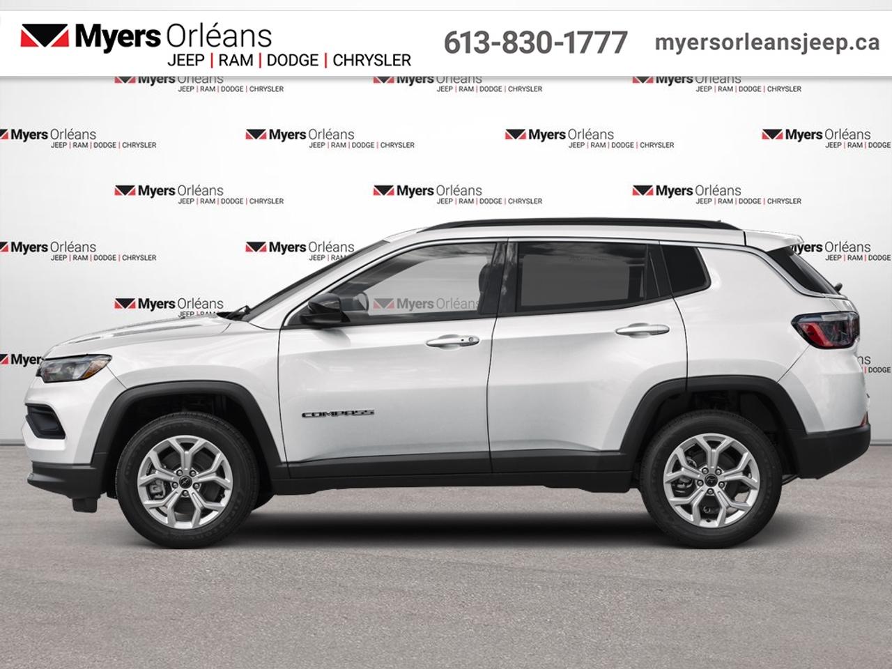 <b>Low Mileage, Aluminum Wheels,  Blind Spot Detection,  Leather Seats,  Heated Steering Wheel,  Remote Start!</b><br> <br> Elevate your driving experience with this 2026 Jeep Compass, with advanced tech and a slew of great standard features. This 2026 Jeep Compass is fresh on our lot in Orleans.<br> <br>Keeping with quintessential Jeep engineering, this 2026 Compass sports a striking exterior design, with an extremely refined interior, loaded with the latest and greatest safety, infotainment and convenience technology. This SUV also has the off-road prowess to booth, with rugged build quality and great reliability to ensure that you get to your destination and back, as many times as you want.<br> <br>This low mileage SUV has just 2,659 km. Its Bright White in colour and is completely accident free based on the <a href=https://vhr.carfax.ca/?id=LUjGv7Zf6gucuNyz+AvPTutgbTap7Lnk target=_blank>CARFAX Report</a>. It has an Automatic transmission and is powered by a 200HP 2.0L 4 Cylinder Engine. <br> <br> Our Compasss trim level is Limited. This Compass Limited adds on diamond-cut aluminum wheels and leather seating upholstery, and steps things up with a heated steering wheel, remote engine start, roof rack rails, front fog lamps and cornering headlamps, in addition to heated front seats, an upgraded 10.1-inch infotainment screen powered by Uconnect 5 with Apple CarPlay and Android Auto, push button start, air conditioning, cruise control with steering wheel controls, and front and rear cupholders. Safety features also include blind spot detection, lane keeping assist with lane departure warning, forward collision warning with active braking, driver monitoring alert, and a rearview camera. This vehicle has been upgraded with the following features: Aluminum Wheels, Blind Spot Detection, Leather Seats, Heated Steering Wheel, Remote Start, Proximity Key, Heated Seats.<br> To view the original window sticker for this vehicle view this <a href=http://www.chrysler.com/hostd/windowsticker/getWindowStickerPdf.do?vin=3C4NJDCN8TT175444 target=_blank>http://www.chrysler.com/hostd/windowsticker/getWindowStickerPdf.do?vin=3C4NJDCN8TT175444</a>. <br/><br> <br>To apply right now for financing use this link: <a href=https://www.myersorleansjeep.ca/apply-for-financing/ target=_blank>https://www.myersorleansjeep.ca/apply-for-financing/</a><br> <br/><br>The road to new driving experiences begins in our inventory, where youll find an incredible array of brand-new cars, trucks, minivans, and SUVs, including two of our bestselling models, the Dodge Ram 1500 and the Dodge Grand Caravan. If you want to know what the cutting edge of automotive technology looks like, all you have to do is visit Myers Orleans Jeep! Each model comes loaded with the convenient features and cool technology that help make every trip memorable. Looking for additional everyday luxury at a price thats incredibly wallet-friendly? Choose from our selection of quality pre-owned models! If you can think of a road, our friendly and knowledgeable sales team will help you find the perfect vehicle to drive it.<br><br>We may be a well-established dealership thats been part of the community for many years, but that doesnt mean were stuck in the past! At Myers Orleans Jeep, were proud to provide a fresh, modern approach to car buying. Using our array of online tools, you can browse our extensive inventory, schedule a service appointment, order parts, and even apply for credit from wherever youve got a connection. Our goal is to create relationships that will last, and we know that the best way to do this is by providing a dealership experience thats based on honesty, transparency, trust, and a commitment to customers. Stop by today and discover all the ways we go above and beyond for you.<br><br> Come by and check out our fleet of 40+ used cars and trucks and 70+ new cars and trucks for sale in Orleans.  o~o