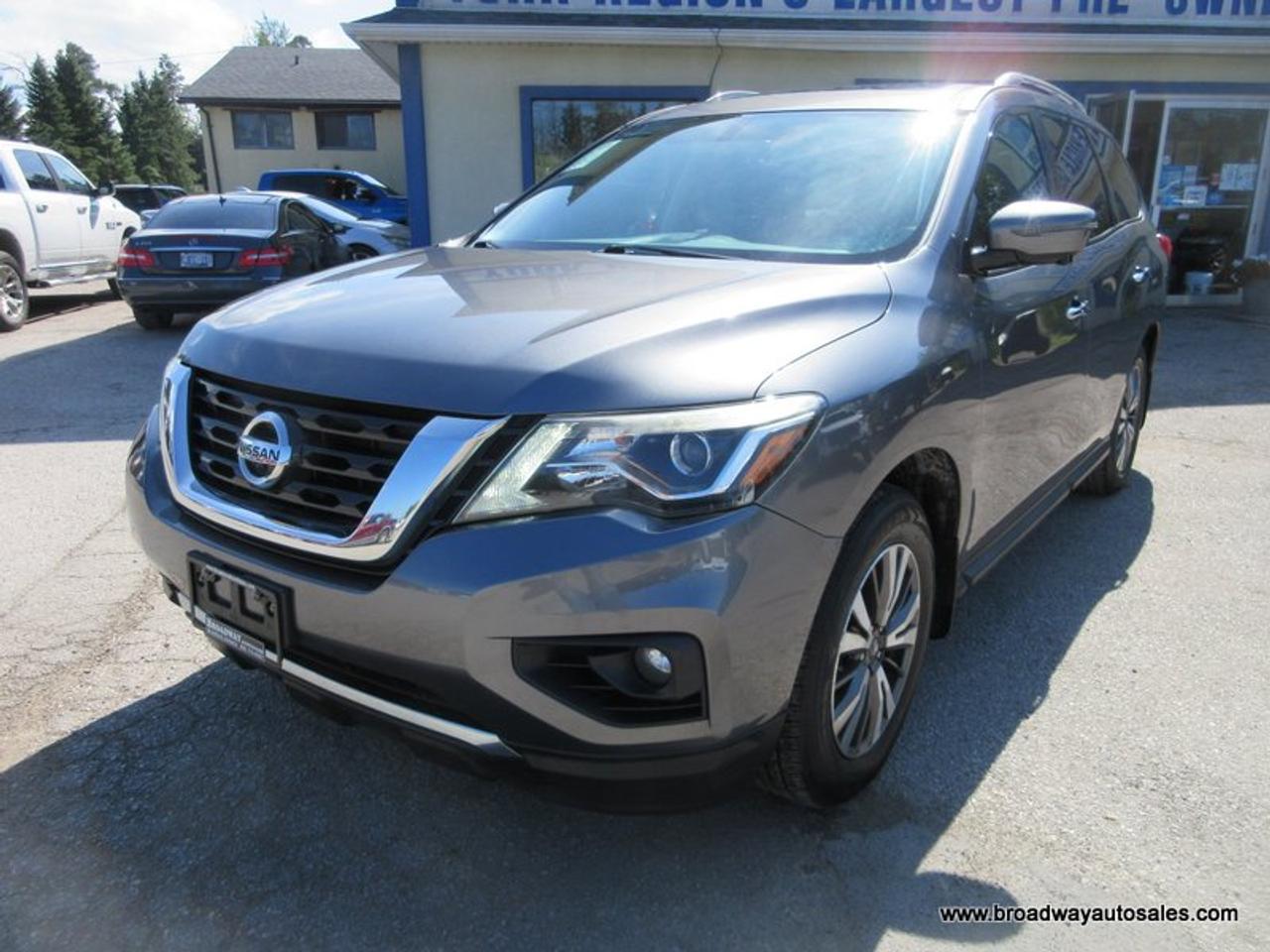 2017 Nissan Pathfinder FOUR-WHEEL DRIVE SL-PACKAGE 7 PASSENGER 3.5L - V6.. BENCH & 3RD ROW.. NAVIGATION.. DUAL SUNROOF.. LEATHER.. HEATED SEATS & WHEEL..