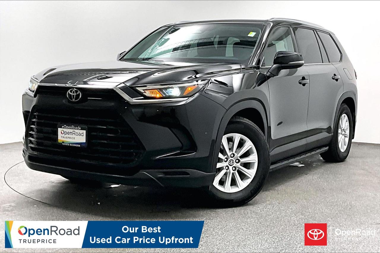 Buying a used car should be simple and stressfree  no guesswork, no negotiations  just the vehicles true price. Thats why were introducing OpenRoad TruePrice, a new way to buy used vehicles. One Price. TruePrice. Our best price upfront. This 2024 Toyota Grand Highlander Hybrid XLE AWD combines exceptional fuel efficiency, commanding presence, and cavernous three-row versatility in the ultimate family adventure SUV. It features an efficient 2.5L hybrid powertrain paired with an electronic on-demand all-wheel-drive system, a massive 12.3-inch touchscreen with wireless Apple CarPlay and Android Auto, SofTex-trimmed heated front seats, a heated steering wheel, second-row sunshades, and a power liftgate. Fully inspected, clean-title, and turn-key, this spacious and fuel-conscious hybrid is ready to elevate your family road trips and daily carpools&mdash;message today to schedule your private viewing!    ______________________________________________________________________________________________________________________________________ At Openroad Toyota Richmond, we offer the best used car warranty in Metro Vancouver. Our used car warranty program includes 30 days or 2,000 kilometres Exchange Privilege, 90 Day Powertrain Coverage*, Mechanical & Safety Check of up to 210 Points and a clean title. *90 Powertrain coverage will be offered at the discretion of management based on a case by case scenario.