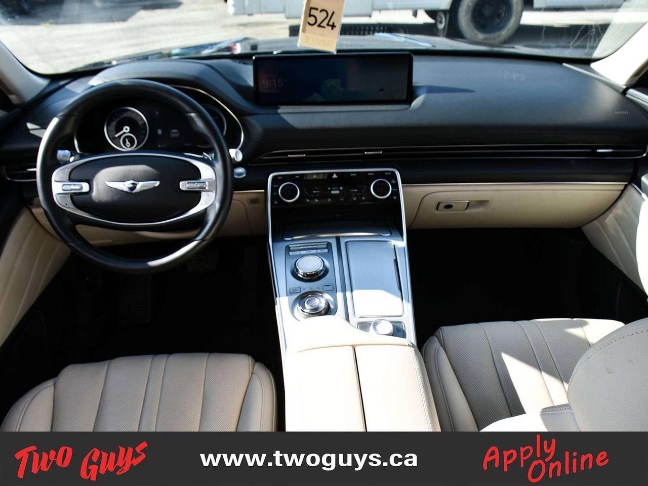 2023 Genesis GV80 2.5T Advanced   5 Pass   Cream Lthr   Pano   Nav Photo