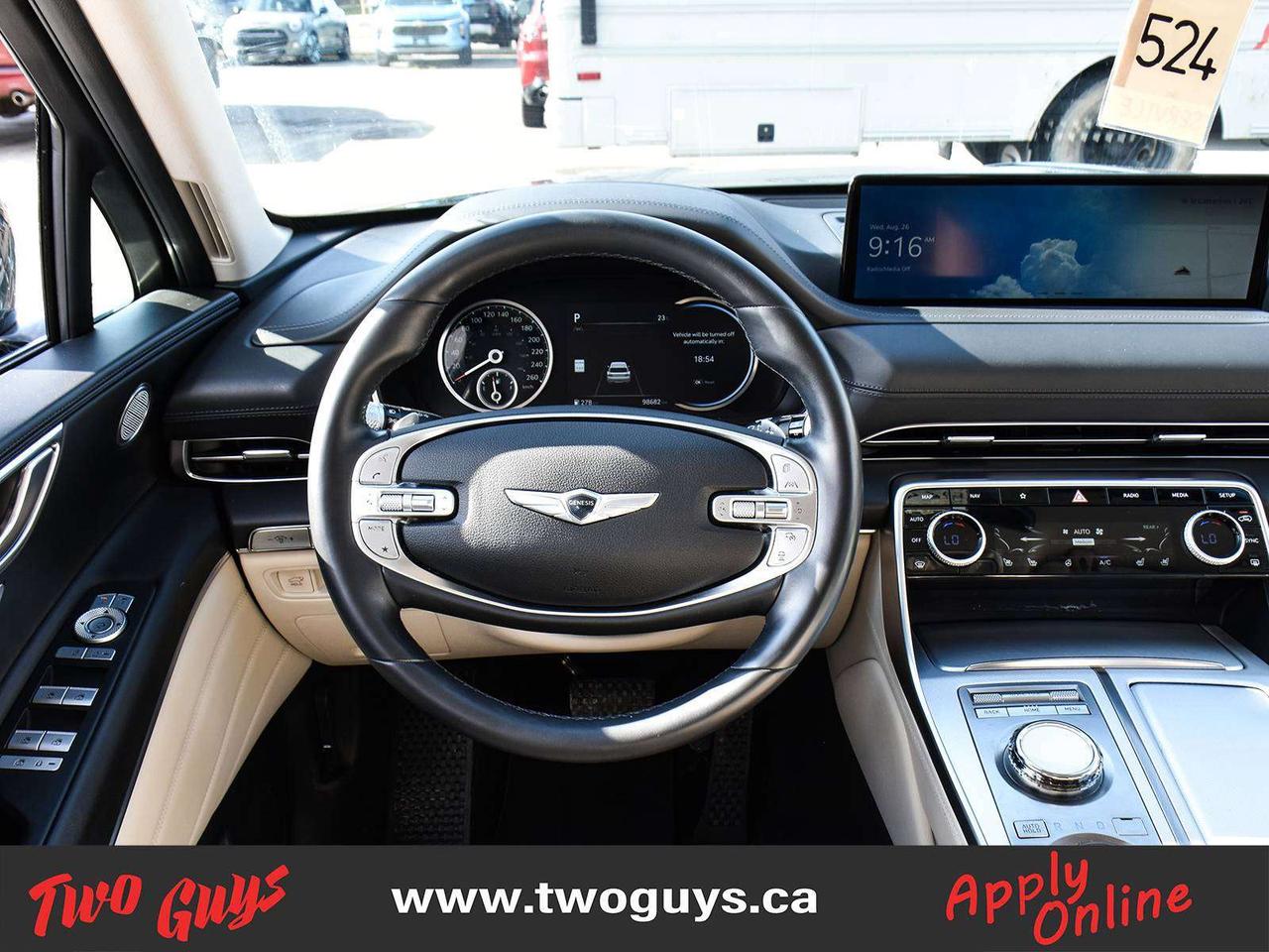 2023 Genesis GV80 2.5T Advanced   5 Pass   Cream Lthr   Pano   Nav Photo