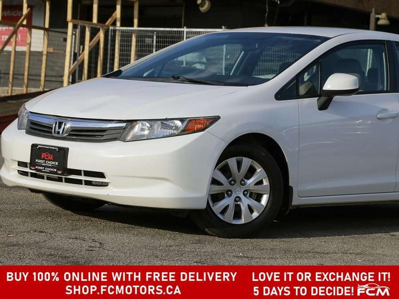 2012 Honda Civic LX   FULLY CERTIFIED WITH WARRANTY Photo