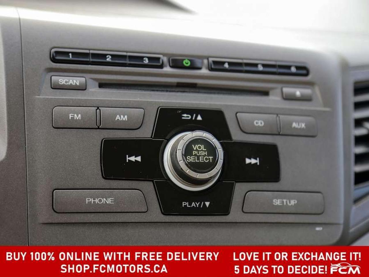 2012 Honda Civic LX   FULLY CERTIFIED WITH WARRANTY Photo