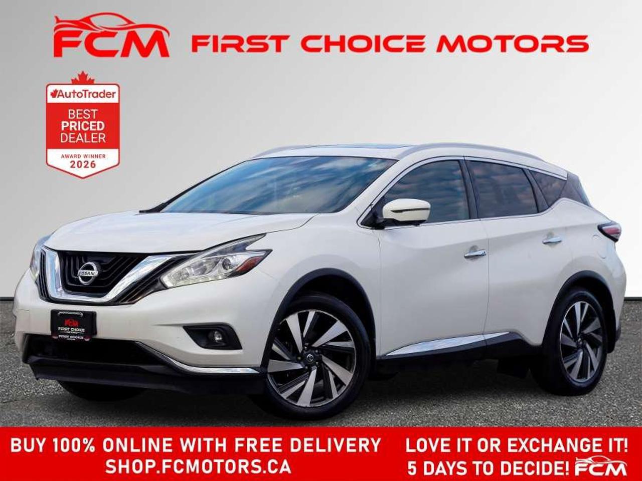 2017 Nissan Murano PLATINUM   FULLY CERTIFIED WITH WARRANTY Photo
