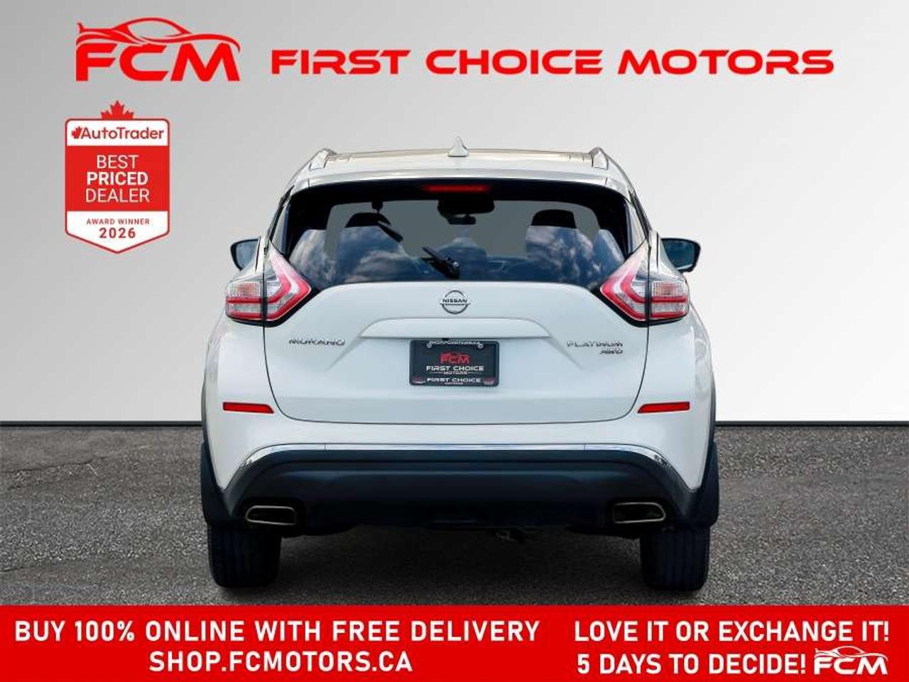2017 Nissan Murano PLATINUM   FULLY CERTIFIED WITH WARRANTY Photo