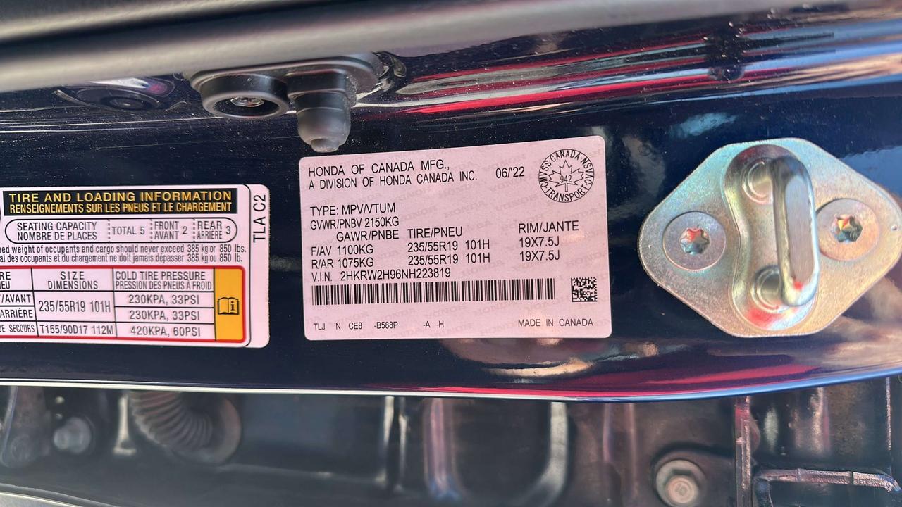 2022 Honda CR-V Touring Photo