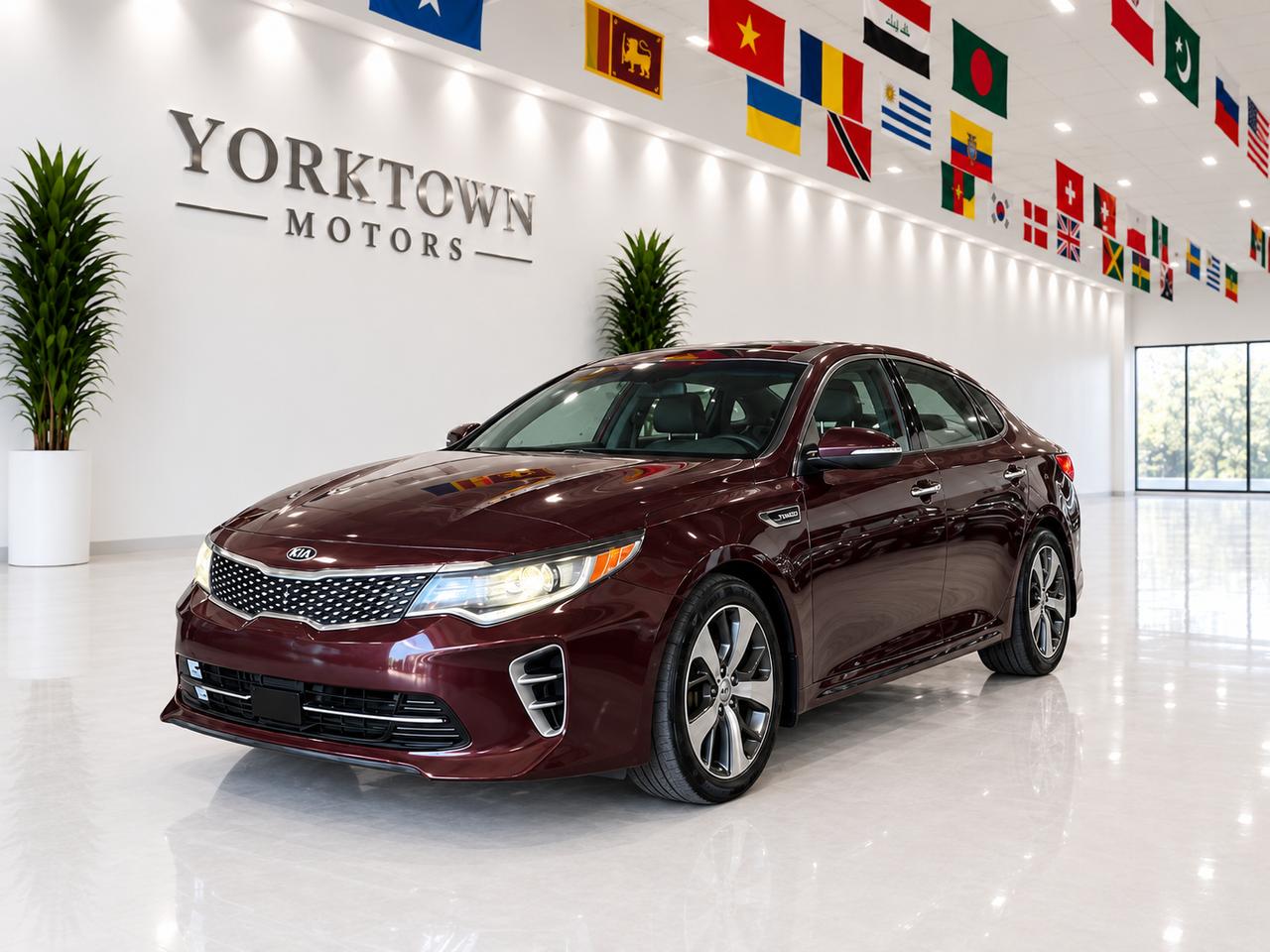 Red (Maroon) 2016 Kia Optima Sedan Front-Wheel Drive Automatic