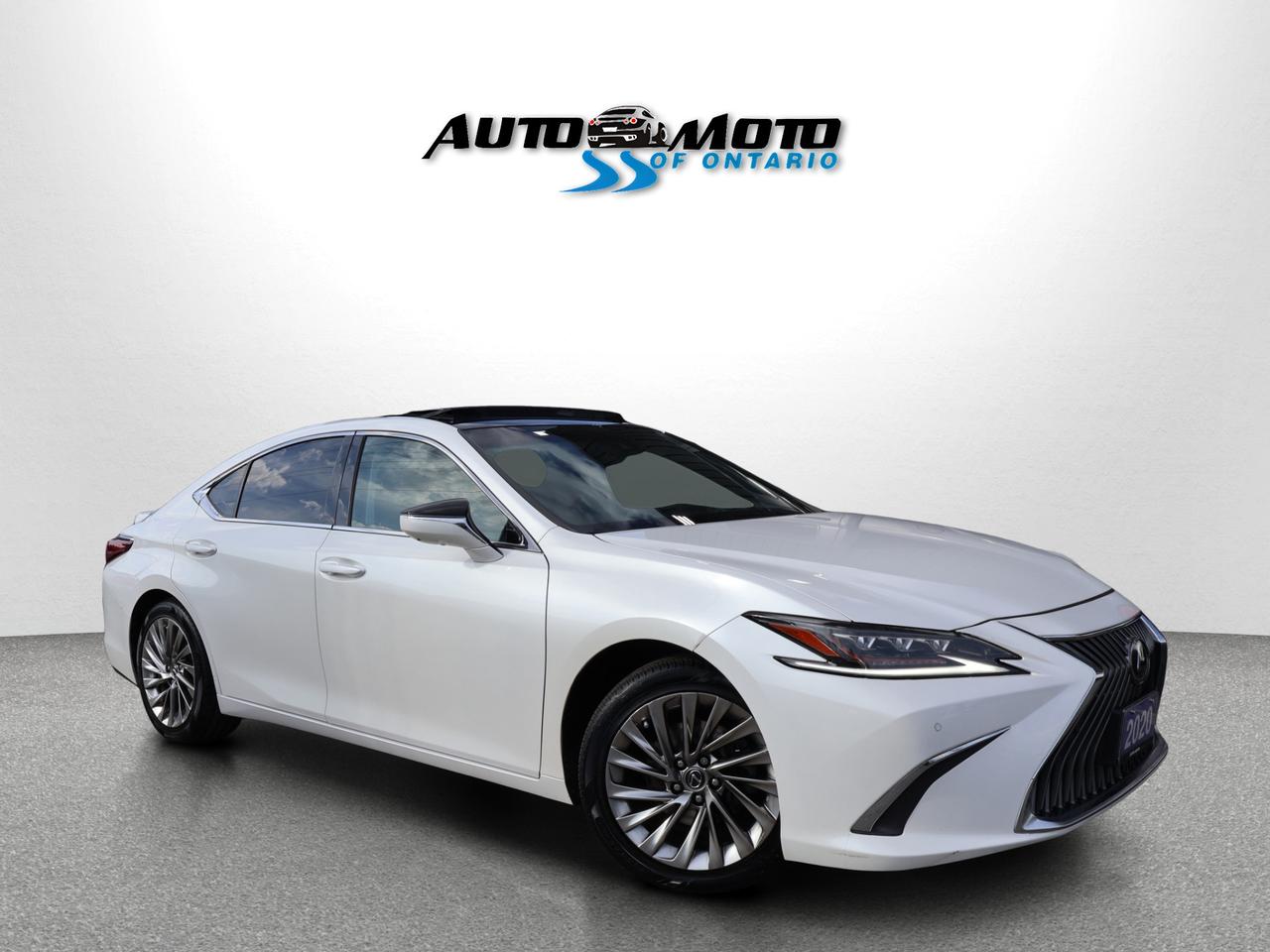 Used 2020 Lexus ES 350 V6 PREMIUM CERTIFIED CAMERA NAV BLUETOOTH LEATHER HEATED SEATS PANO ROOF CRUISE ALLOYS for sale in Burlington, ON