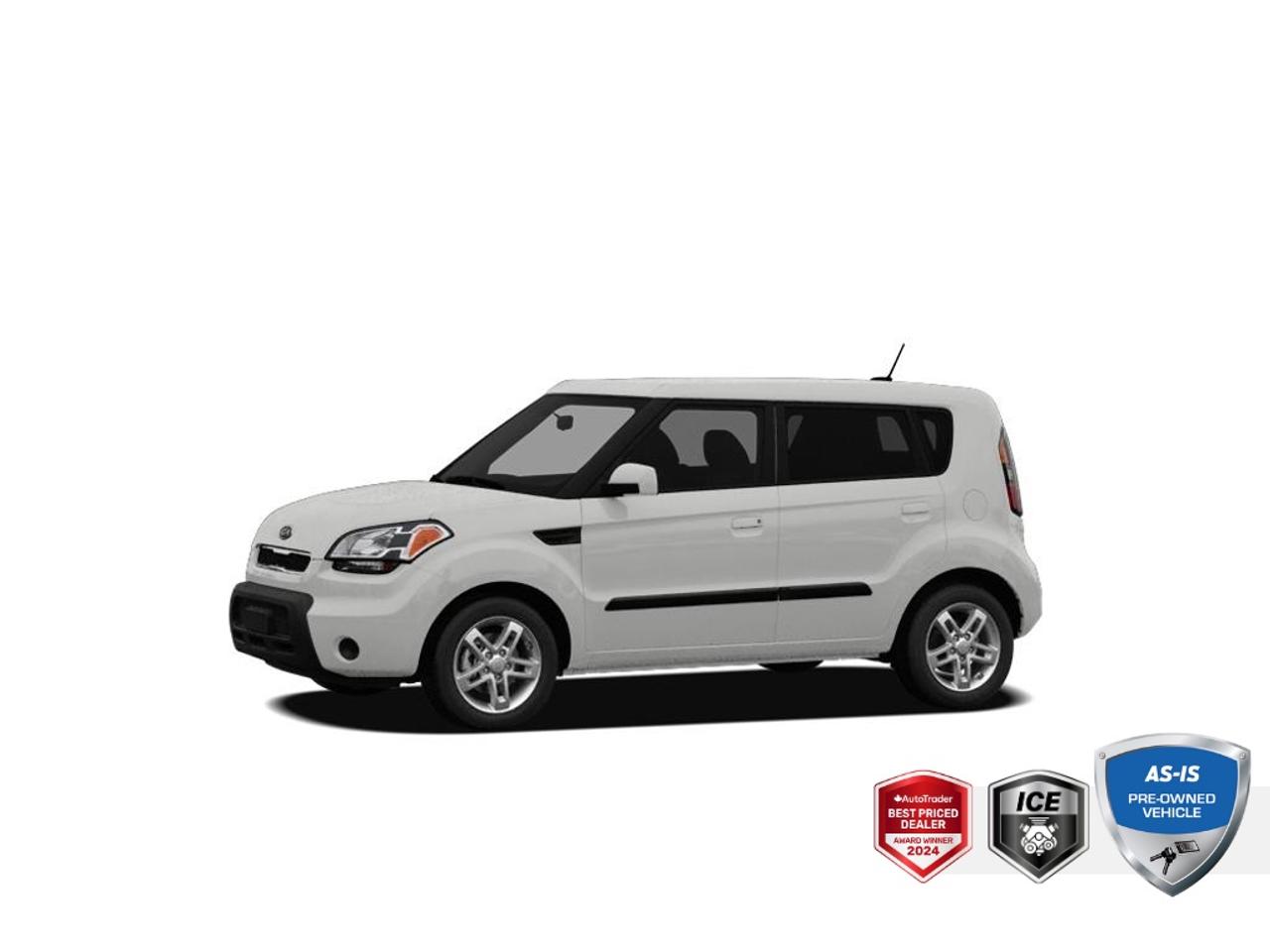Recent Arrival!<br>CARFAX Canada No Reported Accidents<br>Air Conditioning, Alloy wheels, CD player, Front reading lights, Heated door mirrors, Heated Front Bucket Seats, Heated front seats, Illuminated entry, Panic alarm, Rear window defroster, Remote keyless entry, Speed control, Steering wheel mounted audio controls, Traction control.<br><br>Bright Silver<br>2010 Kia Soul<br>4D Hatchback 2.0L I4 DOHC CVVT 4-Speed Automatic FWD<br><br>Awards:<br>  * 2010 KBB.com Top 10 Coolest New Cars Under $18,000   * 2010 KBB.com 10 Best Used Cars Under $8,000<br><br>Reviews:<br>  * Versatility and affordability are admirable qualities in a car, but they sound so boring. The 2010 Kia Soul wraps both in look-at-me styling, creating a vehicle that combines niche appeal with well-rounded practicality. Source: KBB.com<p> </p>

<h4>AS-IS PRE-OWNED VEHICLE</h4>

<p>This vehicle is part of our AS-TRADED inventory. Instead of sending this recent trade-in to a dealer auction, we are offering it to our retail customers first. This is a unique opportunity to purchase a vehicle exactly as it arrived.</p>

<p>The Wholesale Advantage:</p>

<p>
- Unbeatable Pricing: Priced 30-50%<strong> </strong>below typical market value because we have not added any reconditioning costs.<br>
- Raw & Uninspected: We have not performed a mechanical inspection. You are purchasing the vehicle in its original, untouched condition.<br>
- Mechanics Special: Ideal for DIY buyers or those with their own service connections who want to handle the work themselves.<br>
- Direct Access: You get the first opportunity to buy this local trade-in before it is offered to wholesalers.
</p>

<p><em>See below for mandatory As-Is disclosure.</em></p>

<p>This vehicle is being sold AS-IS, unfit, not e-tested, and is not represented as being in roadworthy condition, mechanically sound or maintained at any guaranteed level of quality. The vehicle may not be fit for use as a means of transportation and may require substantial repairs at the purchasers expense. It may not be possible to register the vehicle to be driven in its current condition. This vehicle does not qualify for AutoIQs 7-Day Money Back Guarantee</p>

<p>The buyer of this vehicle will be responsible for all costs associated with passing a Ministry of Transportation Safety Inspection, which is needed to license a vehicle in the Province of Ontario. We are offering this vehicle at a reduced price, as the buyer will be responsible for all costs associated with making this vehicle roadworthy. We have not inspected this vehicle mechanically and do not know what repairs/costs are involved in getting it roadworthy. It may or may not have mechanical, cosmetic, safety and/or emissions issues. By allowing you to choose where and how you want the certifications completed, you have an opportunity to save money!</p>

<p>SPECIAL NOTE: This vehicle is reserved for AutoIQs retail customers only. Please, no dealer calls. Errors and omissions excepted.</p>

<p>*As-traded, specialty or high-performance vehicles are excluded from the 7-Day Money Back Guarantee Program (including, but not limited to Ford Shelby, Ford mustang GT, Ford Raptor, Chevrolet Corvette, Camaro 2SS, Camaro ZL1, V-Series Cadillac, Dodge/Jeep SRT, Hyundai N Line, all electric models)</p>