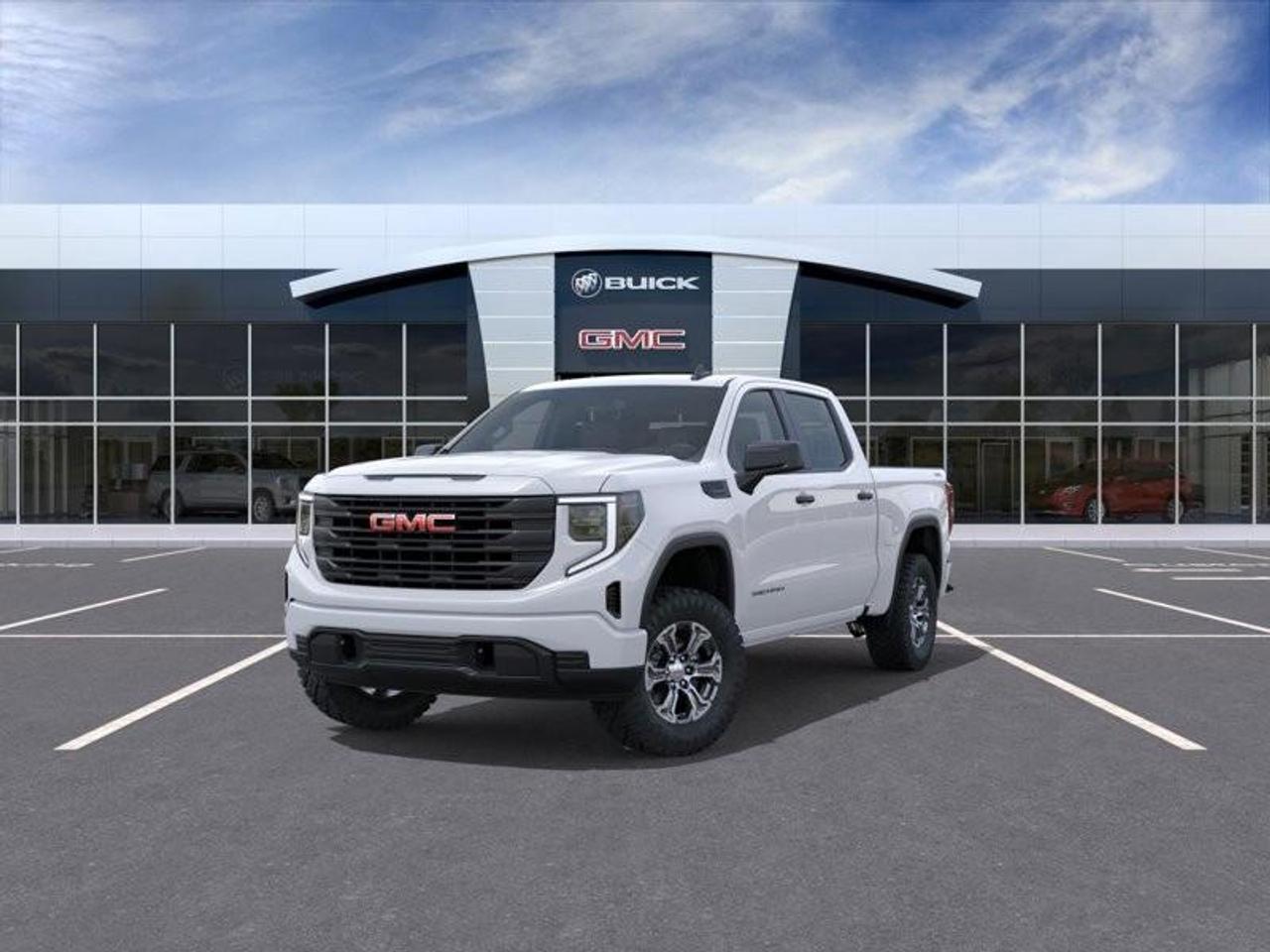 2026 GMC Sierra 1500 Pro New 6 Passenger Crew Cab V8 4X4 Truck with Factory Installed 2 Lift, and a 7 Diagonal Touch Screen Radio with Wireless Apple CarPlay/Android Auto Photo