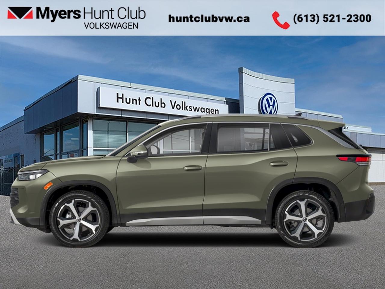 <b>Power Liftgate,  Wireless Charging,  Heated Seats,  Heated Steering Wheel,  Adaptive Cruise Control!</b><br> <br> The 2026 Volkswagen Tiguan adapts smoothly from daily commutes to weekend adventures thanks to its smart usability and sophisticated build.<br> <br>From the outside, the 2026 Volkswagen Tiguan makes a bold impression with its upright proportions, sharp body lines and modern lighting elements that reflect Volkswagens evolving design language. Inside, the cabin highlights quality materials, intuitive connectivity and seating designed to comfortably accommodate passengers and gear. With its refined look, intelligent features and Volkswagens reputation for engineering, the Tiguan delivers a well-balanced and engaging compact SUV experience.<br> <br>This Avocado Green Pearl SUV has an Automatic transmission and is powered by a 201HP 2.0L 4 Cylinder Engine. <br> <br> Our Tiguans trim level is Comfortline. Standard features include heated front seats with a heated steering wheel, a power liftgate for rear cargo access, adaptive cruise control, remote engine start, wireless device charging, and a 12.9-inch infotainment screen with wireless Apple CarPlay and Android Auto. Safety features also include lane keep assist with lane departure warning, collision mitigation, blind spot alert, and front and rear parking sensors. This vehicle has been upgraded with the following features: Power Liftgate, Wireless Charging, Heated Seats, Heated Steering Wheel, Adaptive Cruise Control, Remote Start, Lane Keep Assist.<br><br> <br>To apply right now for financing use this link: <a href=https://www.huntclubvw.ca/financing-request/ target=_blank>https://www.huntclubvw.ca/financing-request/</a><br> <br/>Incentives expire 2026-08-31. See dealer for details. <br><br>At Myers Hunt Club Volkswagen, our focus is customers like you. Our dedicated service, parts, and sales team are here to make your automotive experience a special one. We are very proud of our achievements and awards over the last 25 years and are committed to providing the same great service to our present and future customers. If youre looking for a vehicle, Myers Hunt Club Volkswagen is your destination for new, used, and certified pre-owned Volkswagen vehicles as well as other makes and models. Whatever your needs, we can help you here at Myers Hunt Club Volkswagen. </br><br> Come by and check out our fleet of 30+ used cars and trucks and 120+ new cars and trucks for sale in Gloucester.  o~o