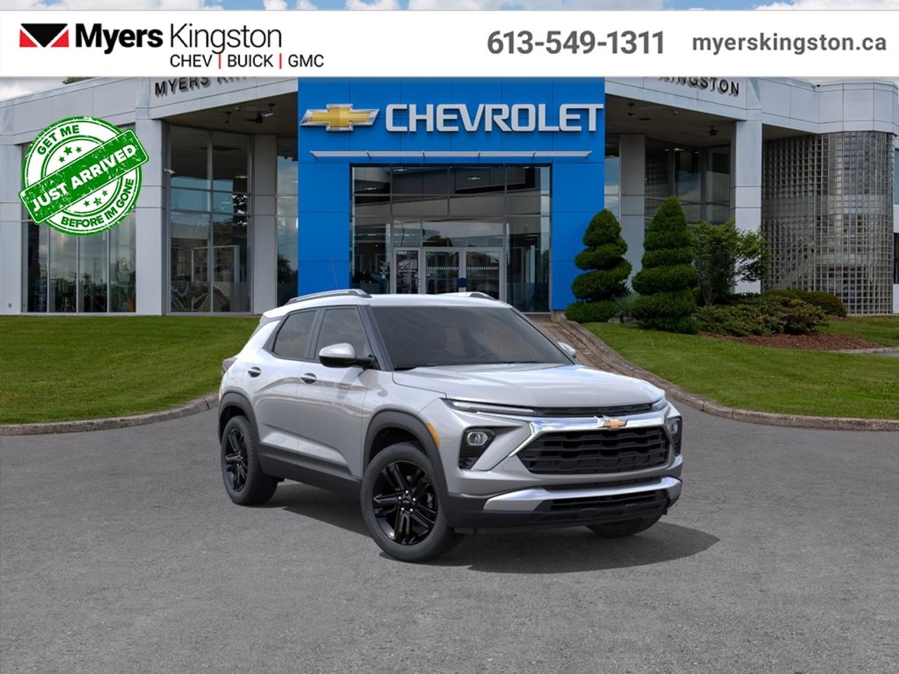 <b>Midnight Edition, Convenience Package!</b><br> <br> This 2025 Trailblazer is ready to be the next member of your crew, leading the charge to stoked moments.<br> <br>With a surprisingly spacious cabin, plenty of power, and incredible efficiency, this Trailblazer is begging to be in your squad. When its time to grab the crew and all their gear to make some memories, this versatile and adventurous Trailblazer is an obvious choice.<br> <br>This Sterling Grey Metallic SUV has an Automatic transmission and is powered by a 155HP 1.3L 3 Cylinder Engine. <br> <br> Our Trailblazers trim level is LT. This Trailblazer LT trim steps things up with a Cold Weather Package that adds heated driver and front passenger seats and a heated steering wheel, and also includes blind spot detection and rear cross traffic alert with rear park assist. Its also loaded with great standard features like an 11-inch diagonal HD infotainment screen with wireless Apple and Android Auto, Wi-Fi Hotspot capability, SiriusXM satellite radio, and an 8-inch digital drivers display. Safety features also include automatic emergency braking, front pedestrian braking, lane keeping assist with lane departure warning, following distance indication, forward collision alert, and IntelliBeam high beam assistance. This vehicle has been upgraded with the following features: Midnight Edition, Convenience Package.<br><br> <br>To apply right now for financing use this link: <a href=https://www.taylorautomall.com/finance/apply-for-financing/ target=_blank>https://www.taylorautomall.com/finance/apply-for-financing/</a><br> <br/>4.99% financing for 84 months. Incentives expire 2026-08-31. See dealer for details. <br><br>HST, licensing, and Federal luxury tax (if applicable) are extra. <br><br> Come by and check out our fleet of 60+ used cars and trucks and 200+ new cars and trucks for sale in Kingston.  o~o