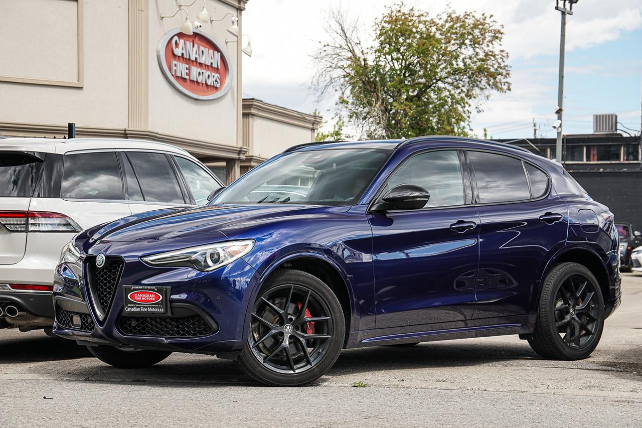 2021 Alfa Romeo Stelvio Ti Sport |AWD|ONE OWNER|BSM|NAVI|PANO|RED INT Photo