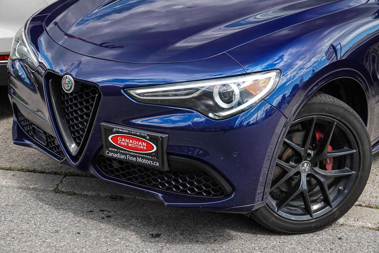 2021 Alfa Romeo Stelvio Ti Sport |AWD|ONE OWNER|BSM|NAVI|PANO|RED INT Photo