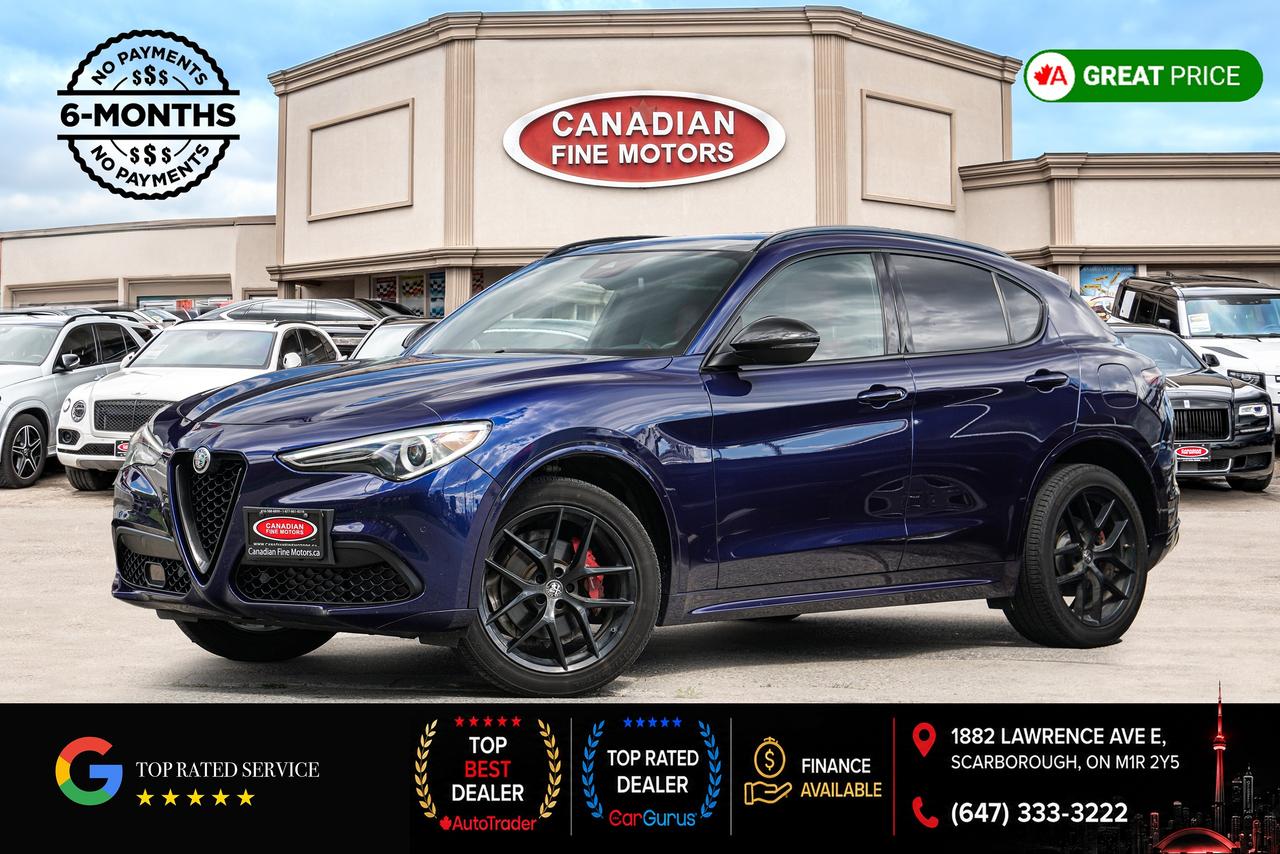 Blue 2021 Alfa Romeo Stelvio SUV / Crossover All-Wheel Drive Automatic