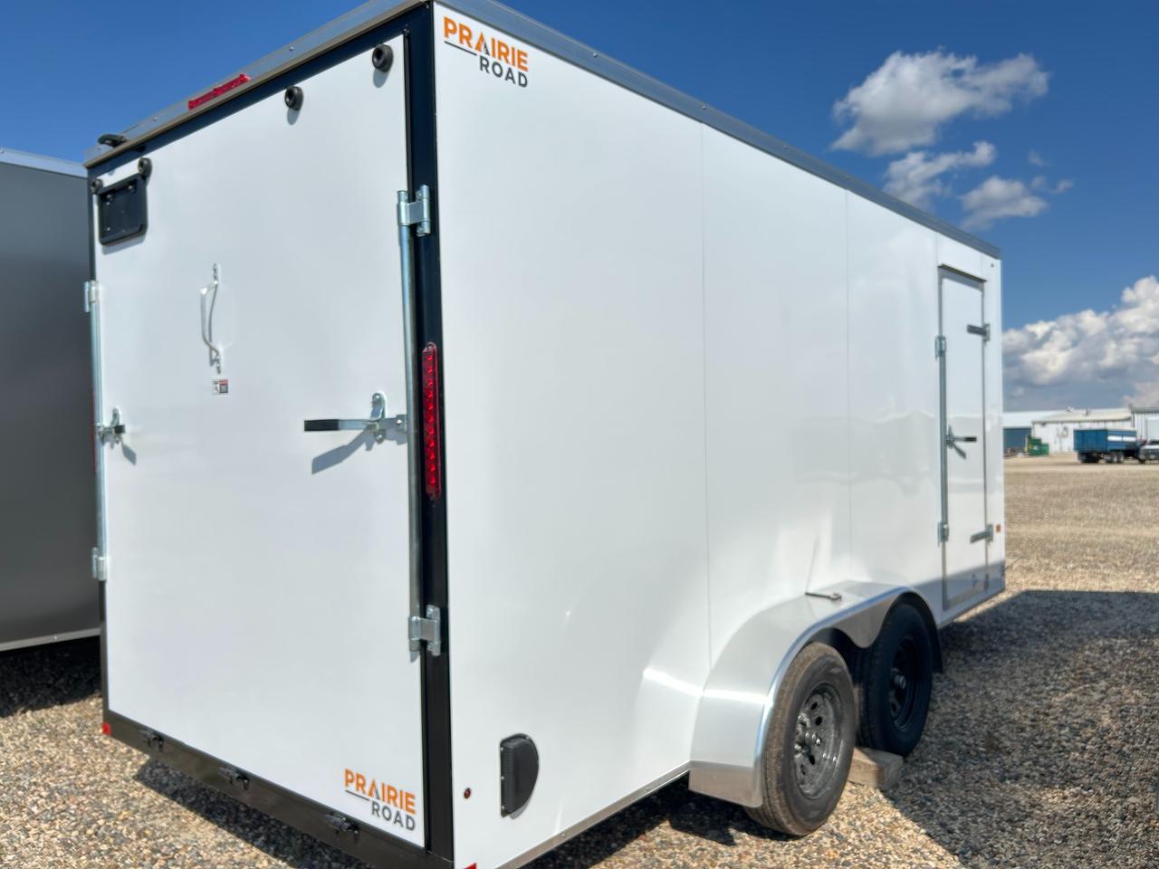 2027 Prairie Road Enclosed Cargo 7 x 16 Prairie Road Ramp Door Photo