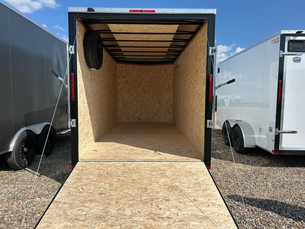 2027 Prairie Road Enclosed Cargo 7 x 16 Prairie Road Ramp Door Photo
