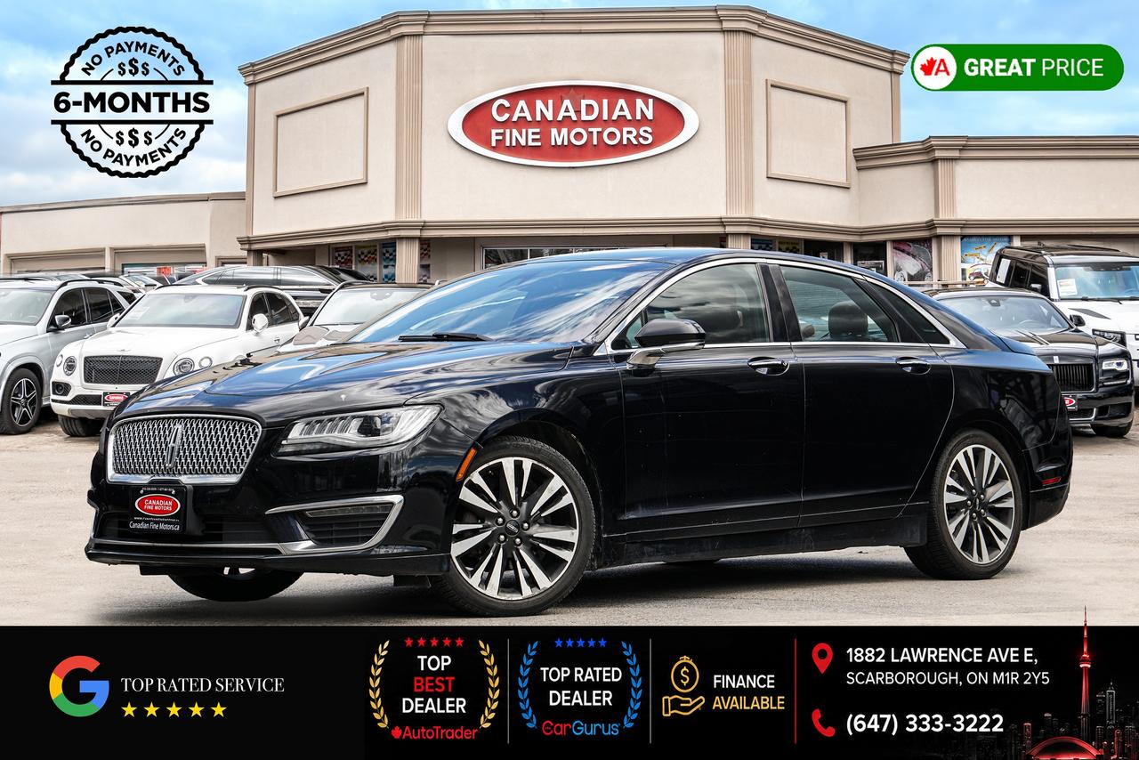 Black 2017 Lincoln MKZ Hybrid Sedan Front-Wheel Drive Continuously Variable Transmission