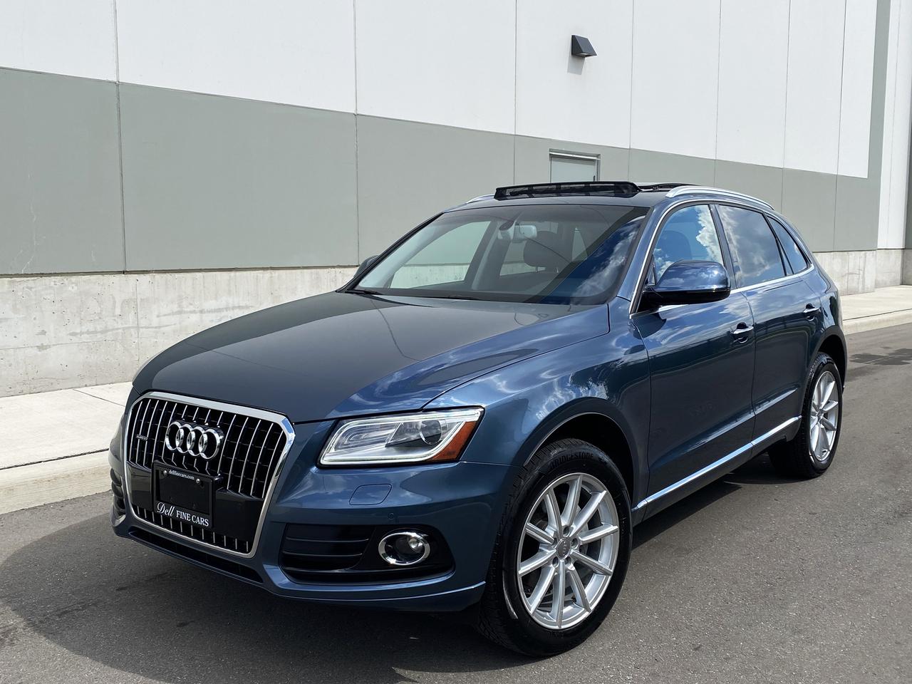 <p>2017 AUDI Q5 2.0T QUATTRO TECHNIK - ONE OWNER! FULLY SERVICED AT AUDI! NAVIGATION SYSTEM - REARVIEW CAMERA - PANORAMIC SUNROOF - AUDI SIDE ASSIST - BANG & OLUFSEN STEREO - PARKING ASSIST - BI-XENON HEADLIGHTS &nbsp;- INTELLIGENT KEYLESS ENTRY WITH PUSH BUTTON START - &nbsp;AUDI DYNAMIC DRIVE SELECT - DYNMAIC/INDIVIDUAL/COMFORT/AUTO MODE SETTINGS - POWER SEATS WITH MEMORY CONTROL/LUMBAR SUPPORT - HEATED SEATS - ELECTRIC POWER TAILGATE - POWER FOLDING MIRRORS - RAIN SENSE WIPERS - LED LIGHTS - AUDI MEDIA INTERFACE - SD SLOTS -BLUETOOTH - BLUETOOTH AUDIO - SATELLITE RADIO - KEYLESS ENTRY - PRIVACY GLASS - AND SO MUCH MORE.</p><p>EXCELLENT CONDITION! ONE OWNER! FULLY SERVICED AT THE AUDI DEALERSHIP! LOCAL ONTARIO VEHICLE! CARFAX VERIFIED! TWO KEYS - WARRANTY - FINANCING AND LEASING AVAILABLE &nbsp;- $16,900 - HST AND LICENSING EXTRA - AN ADDITIONAL COST OF $899 WILL BE APPLIED TO ALL CERTIFIED VEHICLES - TO SCHEDULE AN APPOINTMENT TO VIEW THIS VEHICLE, OR FOR MORE INFO PLEASE CONTACT - 416-252-1919 - vic@dellfinecars.com - https://dellfinecars.com/</p>