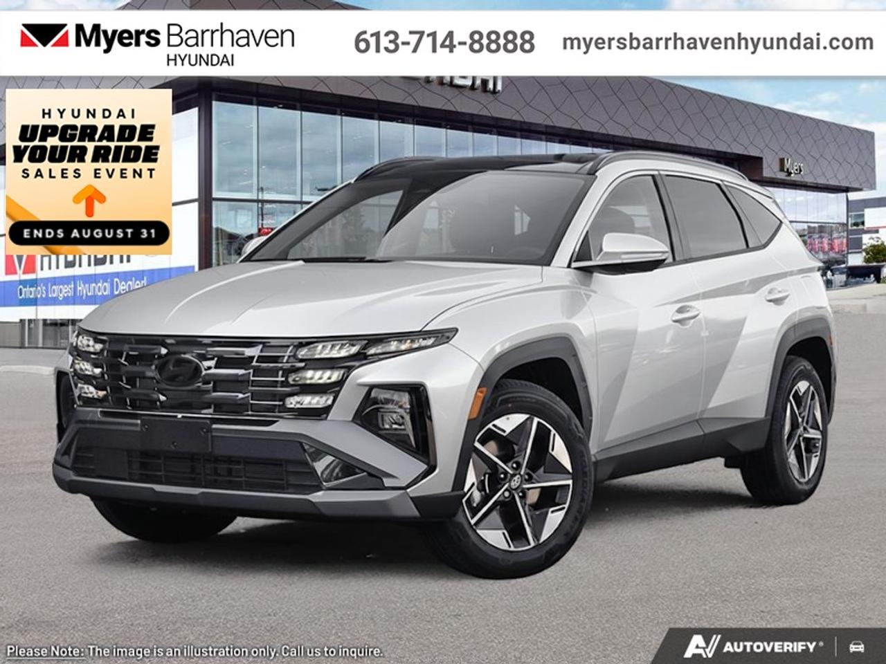 <b>Sunroof,  Power Liftgate,  Heated Seats,  Heated Steering Wheel,  Adaptive Cruise Control!</b><br> <br> This 2026 Hyundai Tucson is the defining answer to what makes an SUV great.<br> <br>This 2026 Hyundai Tucson was made with eye for detail. From subtle surprises to bold design features, every part of this 2026 Hyundai Tucson is a treat. Stepping into the interior feels like a step right into the future with breathtaking technology and luxury that will make your smartphone jealous. Add on an intelligently capable chassis and drivetrain and you have the SUV of the future, ready for you today.<br> <br>This Shimmering Silver SUV has an Automatic transmission and is powered by a 187HP 2.5L 4 Cylinder Engine. <br> <br> Our Tucsons trim level is Preferred AWD w/Trend Pkg. The cabin emphasizes comfort with heated front bucket seats, an 8 way power adjustable drivers seat with lumbar support, a heated leather steering wheel, dual zone climate control, flexible 60/40 folding rear seats, and smart storage throughout, while the expansive glass first and second row sunroof with power sunshade enhances the interiors open feel. Technology is anchored by a 12.3 inch infotainment display with Android Auto and Apple CarPlay, Bluetooth, BlueLink services, wireless phone connectivity, real time traffic, turn by turn navigation, adaptive cruise control, proximity key with push button start, and smart device remote start. Safety features include Forward Collision Avoidance Assist with pedestrian, cyclist, and junction turning detection, Blind Spot Collision Warning, Lane Keeping Assist, Rear Cross Traffic Collision Avoidance Assist, Driver Monitoring Alert, multiple airbags, stability and traction systems, and a rear view monitor. This vehicle has been upgraded with the following features: Sunroof, Power Liftgate, Heated Seats, Heated Steering Wheel, Adaptive Cruise Control, Remote Start, Lane Keep Assist.<br><br> <br/><br> o~o