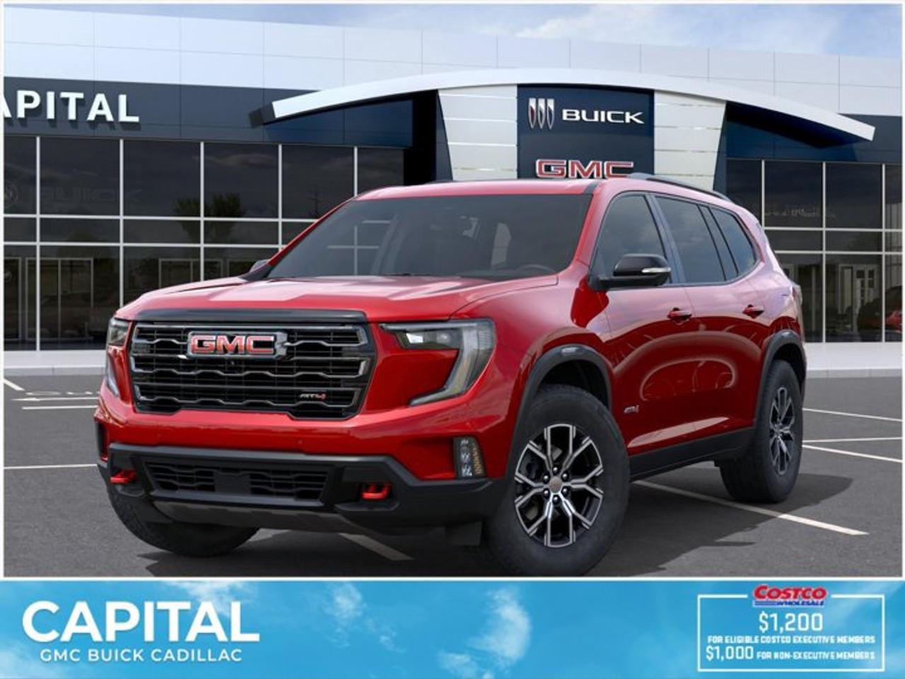 This 2027 GMC Acadia in Volcanic Red Tintcoat is equipped with AWD and Gas 2.5L/ engine.Check out this vehicles pictures, features, options and specs, and let us know if you have any questions. Helping find the perfect vehicle FOR YOU is our only priority.P.S...Sometimes texting is easier. Text (or call) 306-801-9090 for fast answers at your fingertips!Dealer License #914248Disclaimer: All prices are plus taxes & fees. See dealer for Details. Dealer Permit # 914248 See dealer for Details.