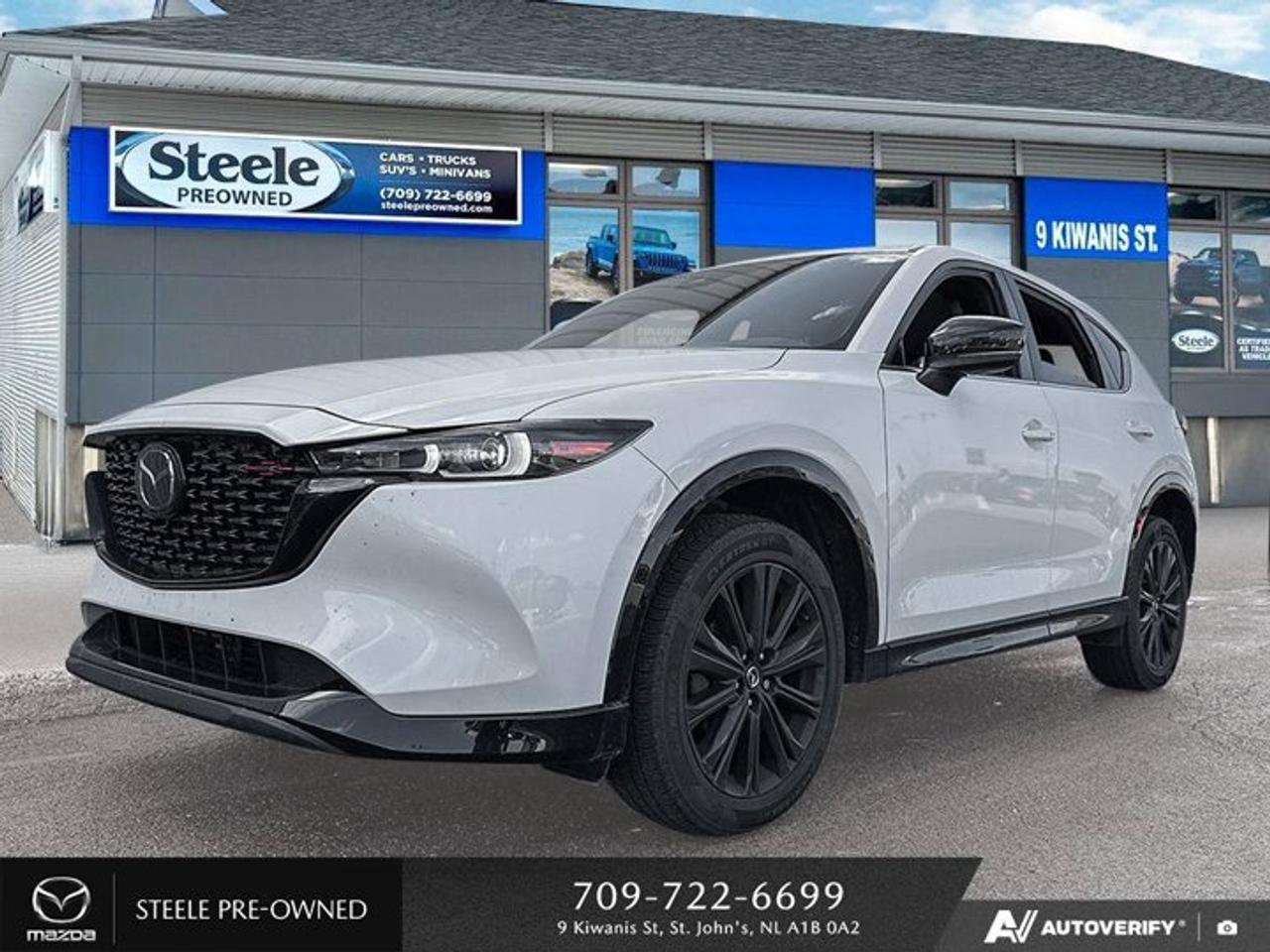 This Used 2022 Mazda CX-5 is a reliable and stylish SUV that is sure to impress. With an odometer reading of 60,140 kilometers, this vehicle has plenty of life left in it. The gasoline engine is a Regular Unleaded I-4 2.5 L/152, providing a good balance of power and fuel efficiency. The city KM/L rating of 10 and highway KM/L rating of 8 make this SUV a great option for both city driving and long road trips. One of the standout features of this Mazda CX-5 is the heated/ventilated front seats, offering ultimate comfort in any weather condition. The 10-way power driver seat with power lumbar support and 2-setting drive seat memory ensures that you can find the perfect driving position every time. Additionally, the 6-way power front passenger seat and height adjustable head restraints provide added comfort for all occupants. With its AWD 6-Speed Automatic w/OD transmission, this Mazda CX-5 offers a smooth and responsive driving experience in any road conditions. Dont miss out on the opportunity to own this fantastic SUV!