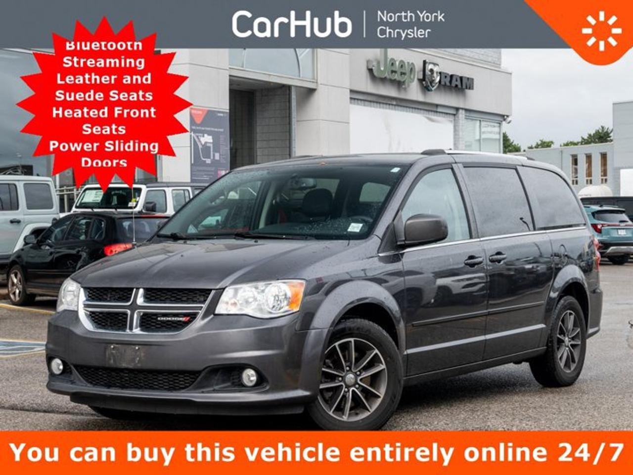 Used 2017 Dodge Grand Caravan SXT Premium Plus Bluetooth Streaming Leather and Suede Seats Heated Front Seats Power Sliding Doors for sale in Thornhill, ON