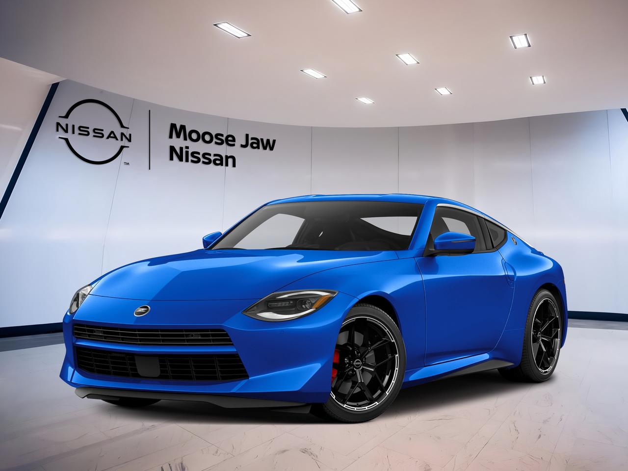 Brand new and ready to impress, the 2027 Nissan Z Performance at Moose Jaw Nissan brings classic sports car spirit into the modern era. Finished in Blue with a Tan interior, this rear-wheel-drive coupe pairs bold design with pure driver focus. Its 3.0L twin-turbo V6 and 6-speed manual transmission deliver the kind of engagement enthusiasts crave.

Built for drivers who want real connection on every road, the 2027 Nissan Z Performance blends heritage-inspired style with modern engineering. From its confident stance to its responsive manual gearbox, this coupe is made to turn every drive into an event while offering the comfort and technology expected from a new Nissan.

FEATURES OF THE Z Performance
»» Twin-turbo V6 power with manual control
»» Rear-wheel drive for balanced handling
»» Performance-tuned chassis for sharper cornering
»» Iconic Z coupe design heritage

ADVANCED SAFETY FEATURES
»» Standard airbags for added occupant protection
»» Anti-lock braking system for controlled stops
»» Electronic stability control for better balance
»» Traction management for confident acceleration

PERFORMANCE AND EFFICIENCY
»» 3.0L twin-turbo V6 delivers strong power
»» 6-speed manual for pure engagement
»» Rear-wheel drive supports sporty dynamics
»» SynchroRev Match helps smoother downshifts

COMFORT AND CONVENIENCE
»» Driver-focused cockpit keeps controls close
»» Two-door coupe layout feels sporty
»» New vehicle condition offers fresh refinement
»» Tan interior adds warm cabin character

TECHNOLOGY AND CONNECTIVITY
»» Clear driver information display supports focus
»» Modern Nissan interface feels intuitive
»» Easy access controls aid daily use
»» Performance data supports spirited driving

CARGO SPACE
»» Rear cargo area handles travel essentials
»» Hatch-style access supports easier loading
»» Space suits weekend bags and gear
»» Cabin storage helps organize small items

WHAT OTHER OWNERS LIKE
»» Strong twin-turbo acceleration feels exciting
»» Manual transmission adds real involvement
»» Rear-drive handling feels balanced and fun
»» Heritage styling turns heads everywhere

At Moose Jaw Nissan, this 2027 Nissan Z Performance stands out for drivers who value authentic sports car character. The Blue exterior gives this coupe a fresh, energetic look, while the Tan interior adds a refined contrast. It is a combination that feels upscale, athletic, and ready for attention around Moose Jaw.

The heart of the 2027 Nissan Z Performance is its 3.0L twin-turbo V6, built to deliver quick response and strong pull across the rev range. Paired with the 6-speed manual transmission, it creates a more connected drive. The included SynchroRev Match system also helps make gear changes smoother and more rewarding.

Rear-wheel drive, listed here as propulsion, is a key part of the appeal. It helps give the 2027 Nissan Z Performance the balanced feel enthusiasts want in a true coupe. Whether cruising through town or enjoying open highway stretches near Moose Jaw, this layout helps the car feel composed, agile, and engaging.

This is a sports car that respects tradition while feeling current. The cabin is centred around the driver, helping every control feel natural and close at hand. As a brand new vehicle, this 2027 Nissan Z Performance also gives you the confidence, freshness, and pride that come with being the first owner.

If you want sharp performance, iconic coupe styling, and the satisfying feel of a manual transmission, this new Nissan delivers. Visit Moose Jaw Nissan in Moose Jaw to see how the 2027 Nissan Z Performance brings excitement, heritage, and everyday usability together in one focused sports car.

This 2027 Nissan Z Performances VIN is: JN1BZ4BH1VM551176.<p> the 2027 Nissan Z Performance at Moose Jaw Nissan brings classic sports car spirit into the modern era. Finished in Blue with a Tan interior</p>
<p> this rear-wheel-drive coupe pairs bold design with pure driver focus. Its 3.0L twin-turbo V6 and 6-speed manual transmission deliver the kind of engagement enthusiasts crave.

Built for drivers who want real connection on every road</p>
<p> the 2027 Nissan Z Performance blends heritage-inspired style with modern engineering. From its confident stance to its responsive manual gearbox</p>
<p> this coupe is made to turn every drive into an event while offering the comfort and technology expected from a new Nissan.

FEATURES OF THE Z Performance
»» Twin-turbo V6 power with manual control
»» Rear-wheel drive for balanced handling
»» Performance-tuned chassis for sharper cornering
»» Iconic Z coupe design heritage

ADVANCED SAFETY FEATURES
»» Standard airbags for added occupant protection
»» Anti-lock braking system for controlled stops
»» Electronic stability control for better balance
»» Traction management for confident acceleration

PERFORMANCE AND EFFICIENCY
»» 3.0L twin-turbo V6 delivers strong power
»» 6-speed manual for pure engagement
»» Rear-wheel drive supports sporty dynamics
»» SynchroRev Match helps smoother downshifts

COMFORT AND CONVENIENCE
»» Driver-focused cockpit keeps controls close
»» Two-door coupe layout feels sporty
»» New vehicle condition offers fresh refinement
»» Tan interior adds warm cabin character

TECHNOLOGY AND CONNECTIVITY
»» Clear driver information display supports focus
»» Modern Nissan interface feels intuitive
»» Easy access controls aid daily use
»» Performance data supports spirited driving

CARGO SPACE
»» Rear cargo area handles travel essentials
»» Hatch-style access supports easier loading
»» Space suits weekend bags and gear
»» Cabin storage helps organize small items

WHAT OTHER OWNERS LIKE
»» Strong twin-turbo acceleration feels exciting
»» Manual transmission adds real involvement
»» Rear-drive handling feels balanced and fun
»» Heritage styling turns heads everywhere

At Moose Jaw Nissan</p>
<p> this 2027 Nissan Z Performance stands out for drivers who value authentic sports car character. The Blue exterior gives this coupe a fresh</p>
<p> and ready for attention around Moose Jaw.

The heart of the 2027 Nissan Z Performance is its 3.0L twin-turbo V6</p>
<p> built to deliver quick response and strong pull across the rev range. Paired with the 6-speed manual transmission</p>
<p> it creates a more connected drive. The included SynchroRev Match system also helps make gear changes smoother and more rewarding.

Rear-wheel drive</p>
<p> is a key part of the appeal. It helps give the 2027 Nissan Z Performance the balanced feel enthusiasts want in a true coupe. Whether cruising through town or enjoying open highway stretches near Moose Jaw</p>
<p> and engaging.

This is a sports car that respects tradition while feeling current. The cabin is centred around the driver</p>
<p> this new Nissan delivers. Visit Moose Jaw Nissan in Moose Jaw to see how the 2027 Nissan Z Performance brings excitement</p>
<p> and everyday usability together in one focused sports car.

This 2027 Nissan Z Performances VIN is: JN1BZ4BH1VM551176.</p>